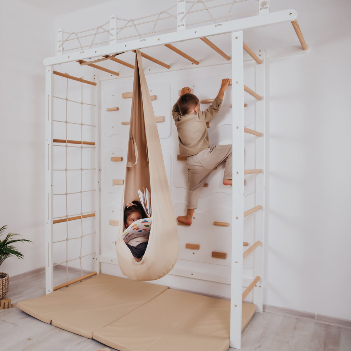 Climbing Indoor Playspace For Kids, Complete Climbing Set