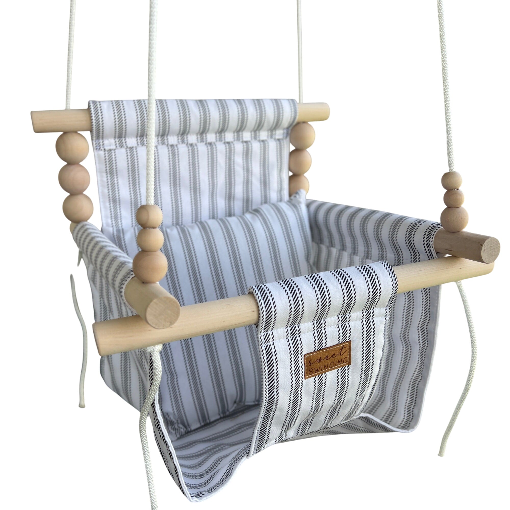 Wide Black Ticking Stripe - Indoor