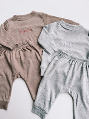 Custom Embroidered Long Sleeve Lounge Set