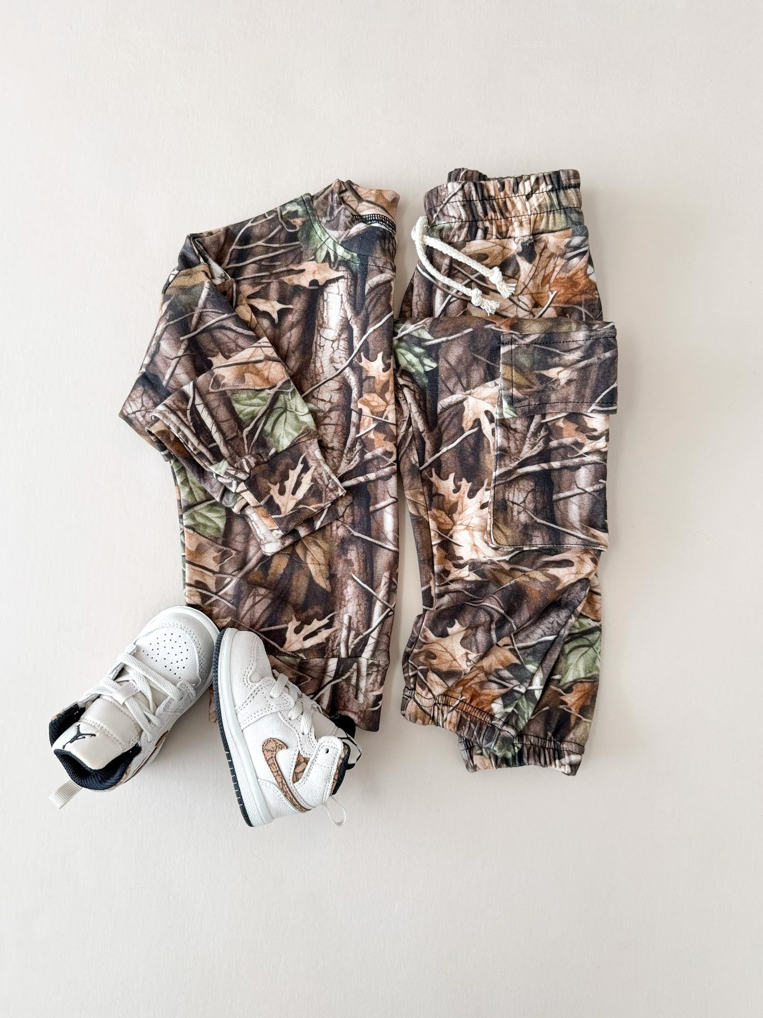Cargo Jogger Set | Brown Camo