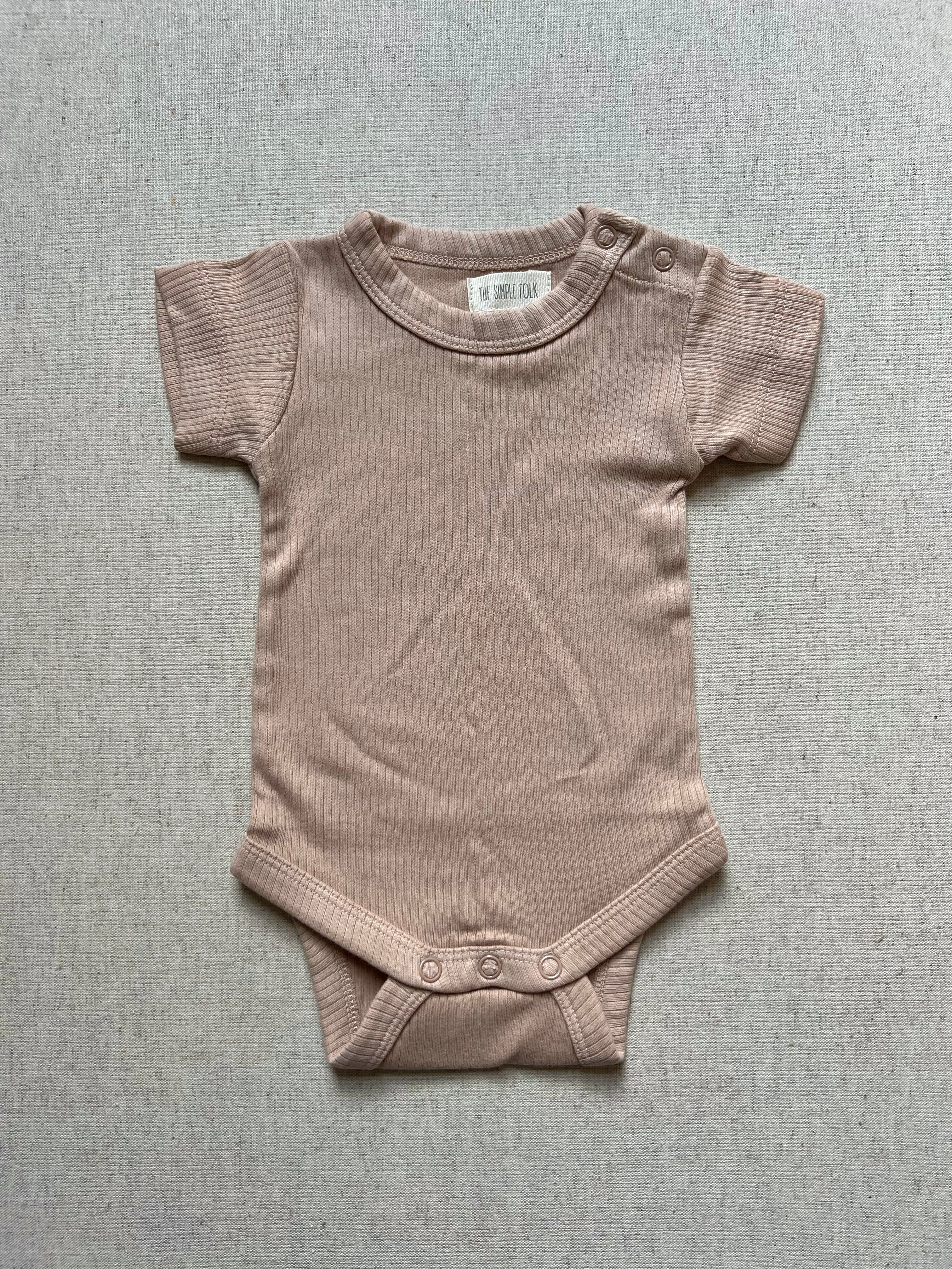 The Ribbed Short Sleeve Onesie Baby