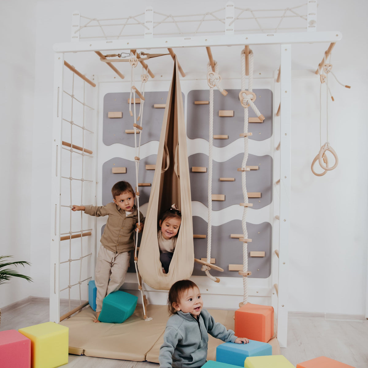 Climbing Indoor Playspace For Kids, Complete Climbing Set