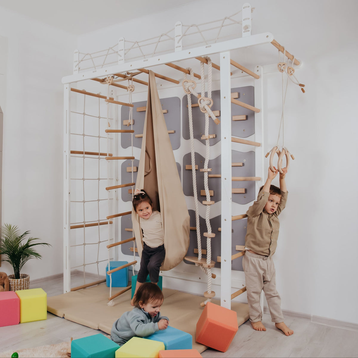 Climbing Indoor Playspace For Kids, Complete Climbing Set