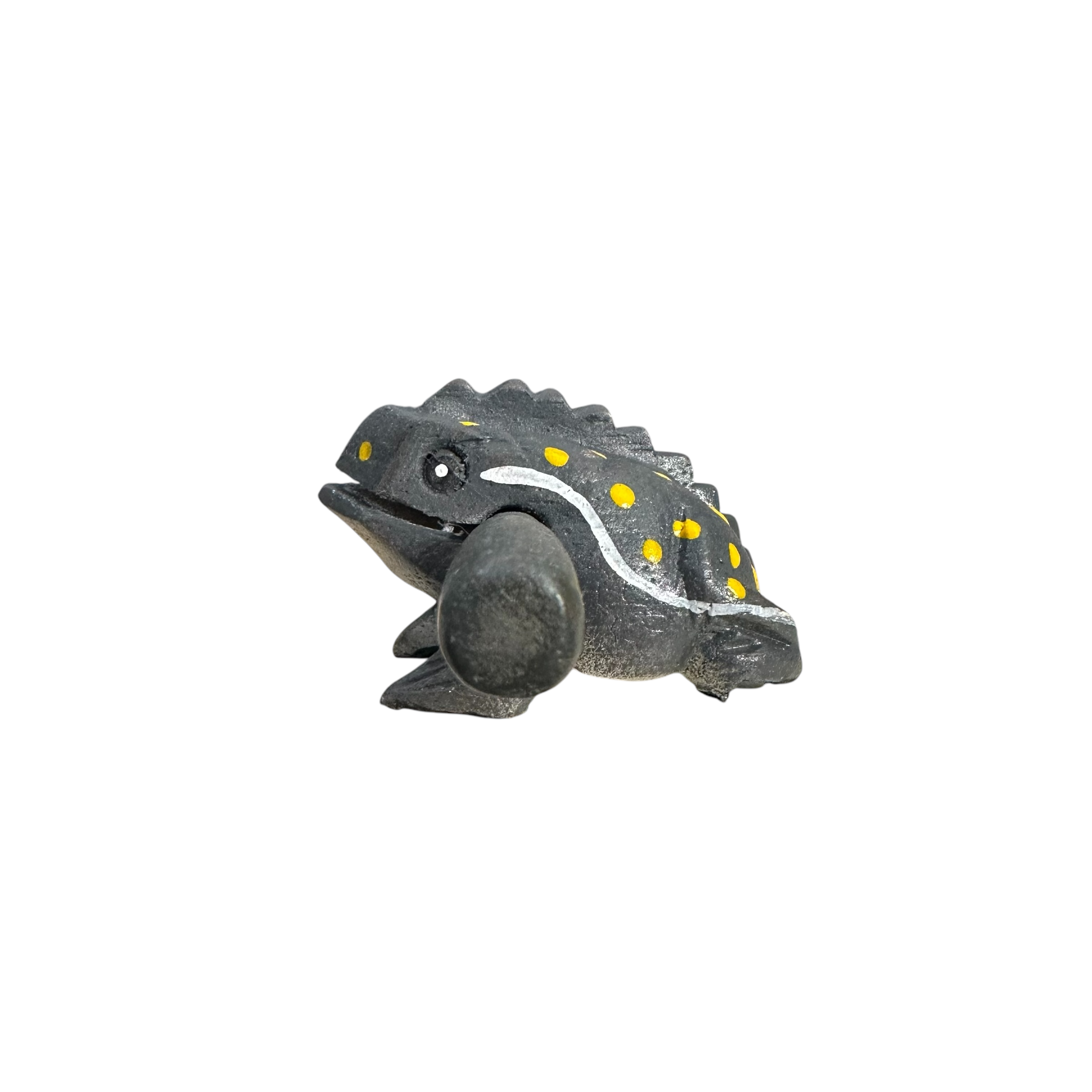 1.5" Wooden Musical Frog - Gray Design (percussion Instrument)