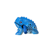 3" Wooden Musical Frog - Blue Dart Design (percussion Instrument)