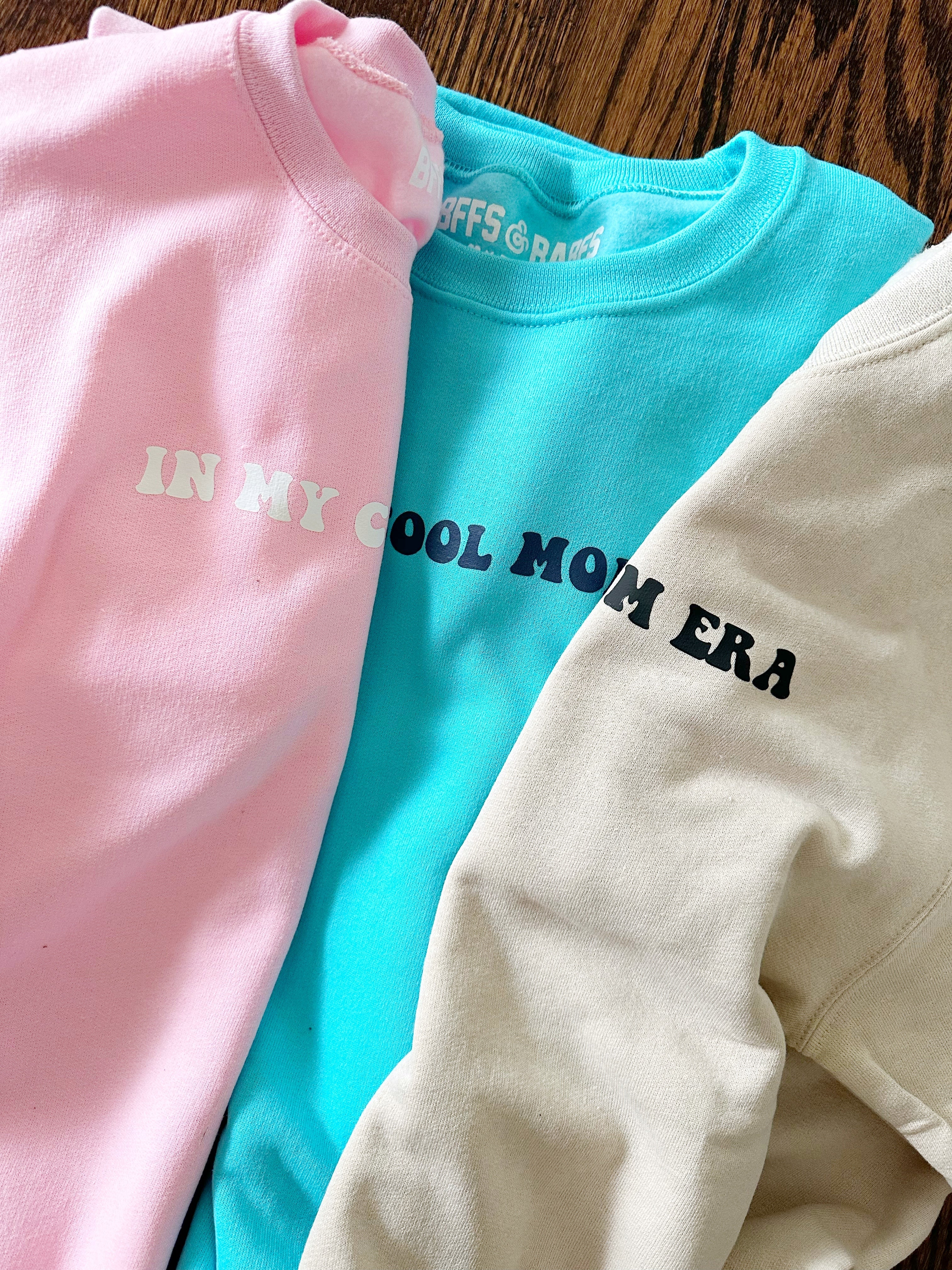 Cool Mom Era ♡ Pink Sweatshirt With Print