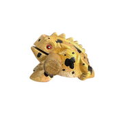 3" Wooden Musical Frog - Egyptian Golden Design (percussion Instrument)