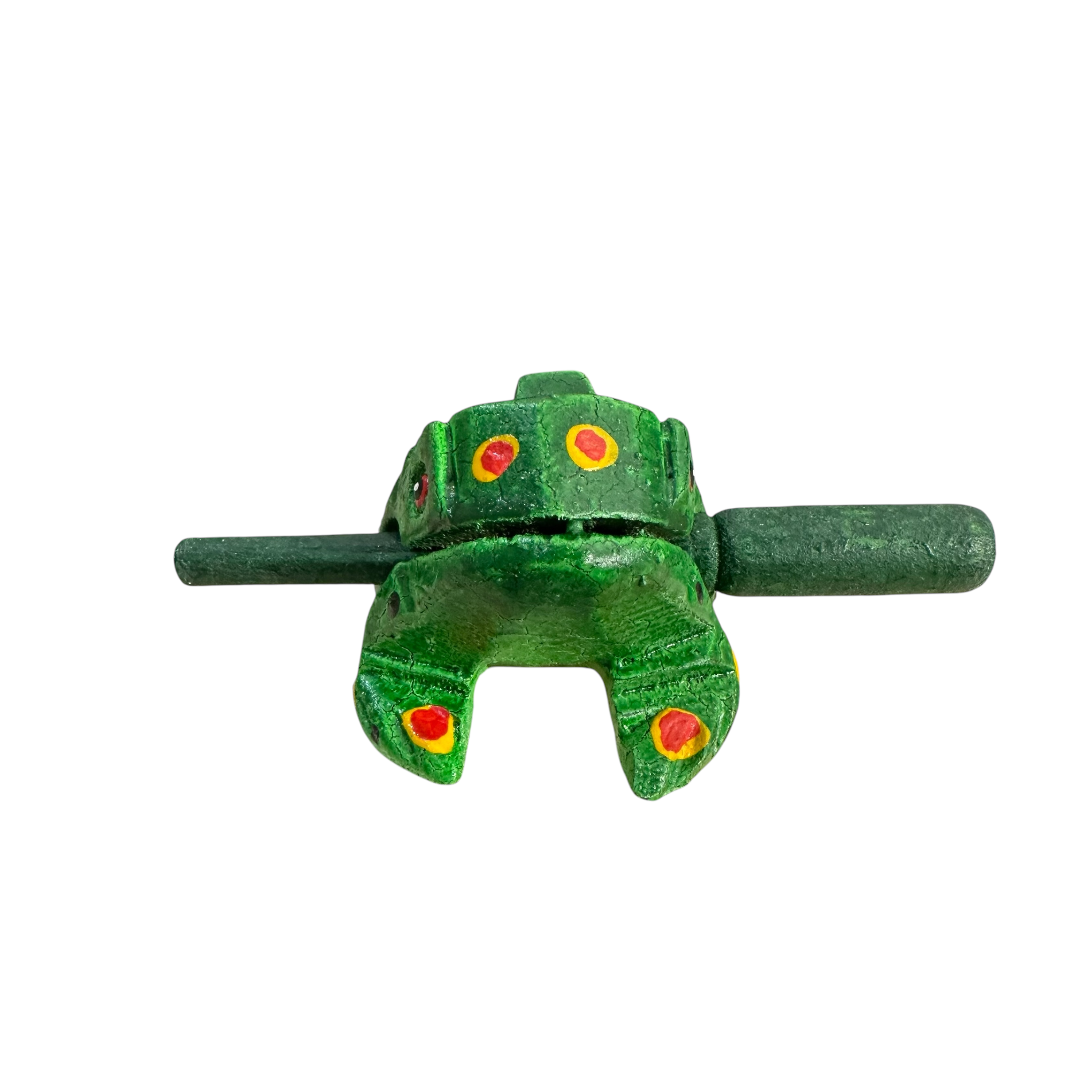 3" Wooden Musical Frog - Green Spring Design (percussion Instrument)
