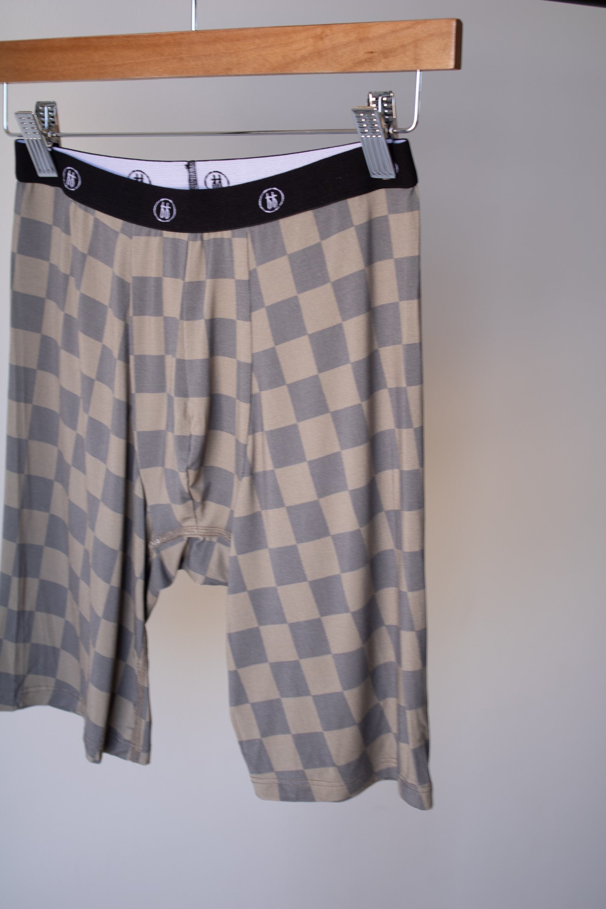 Men's Bamboo Boxers (3 Pack) | Checkerboard & Faded Brown Checkerboard