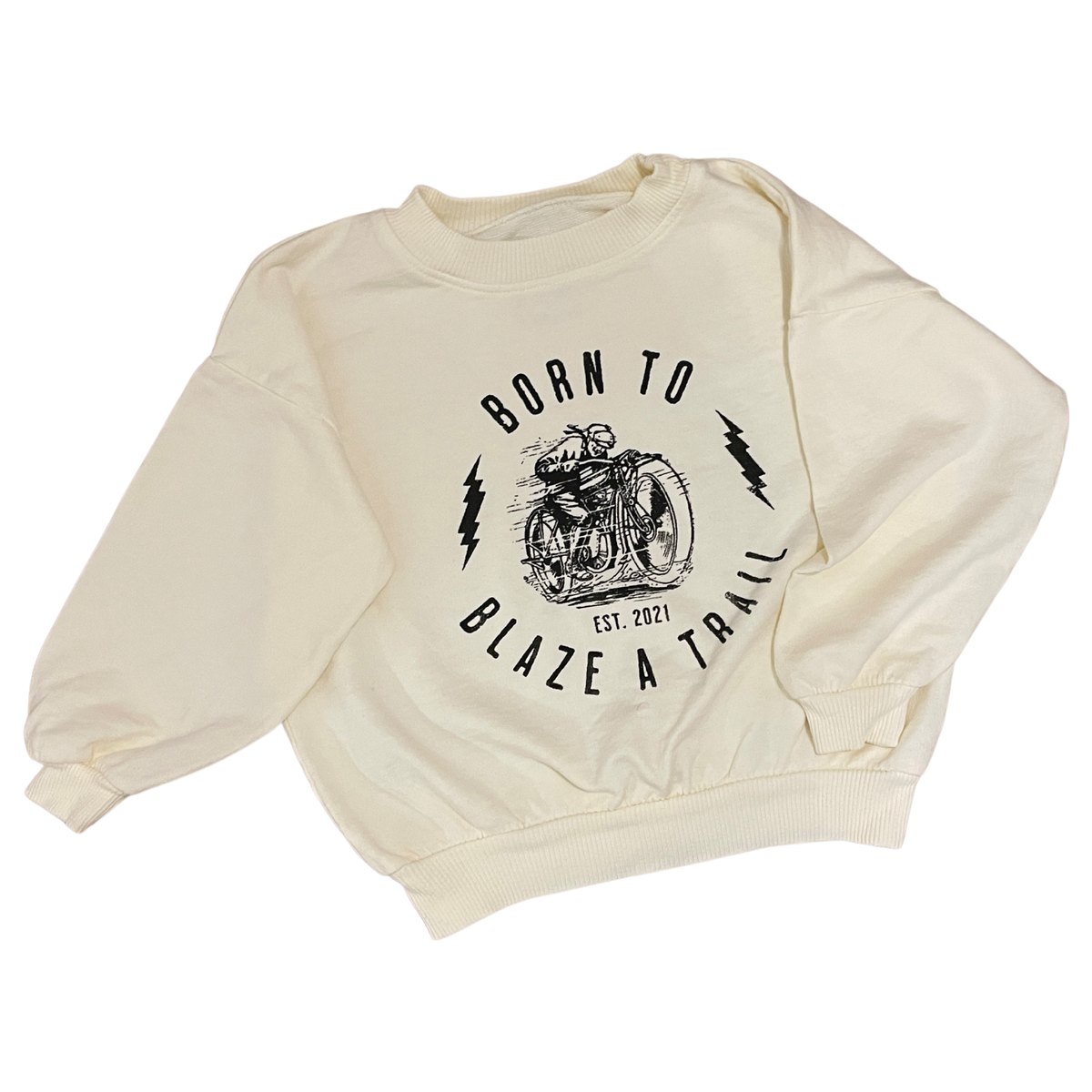 Legacy Sweatshirt | Motorcycle On Antique White