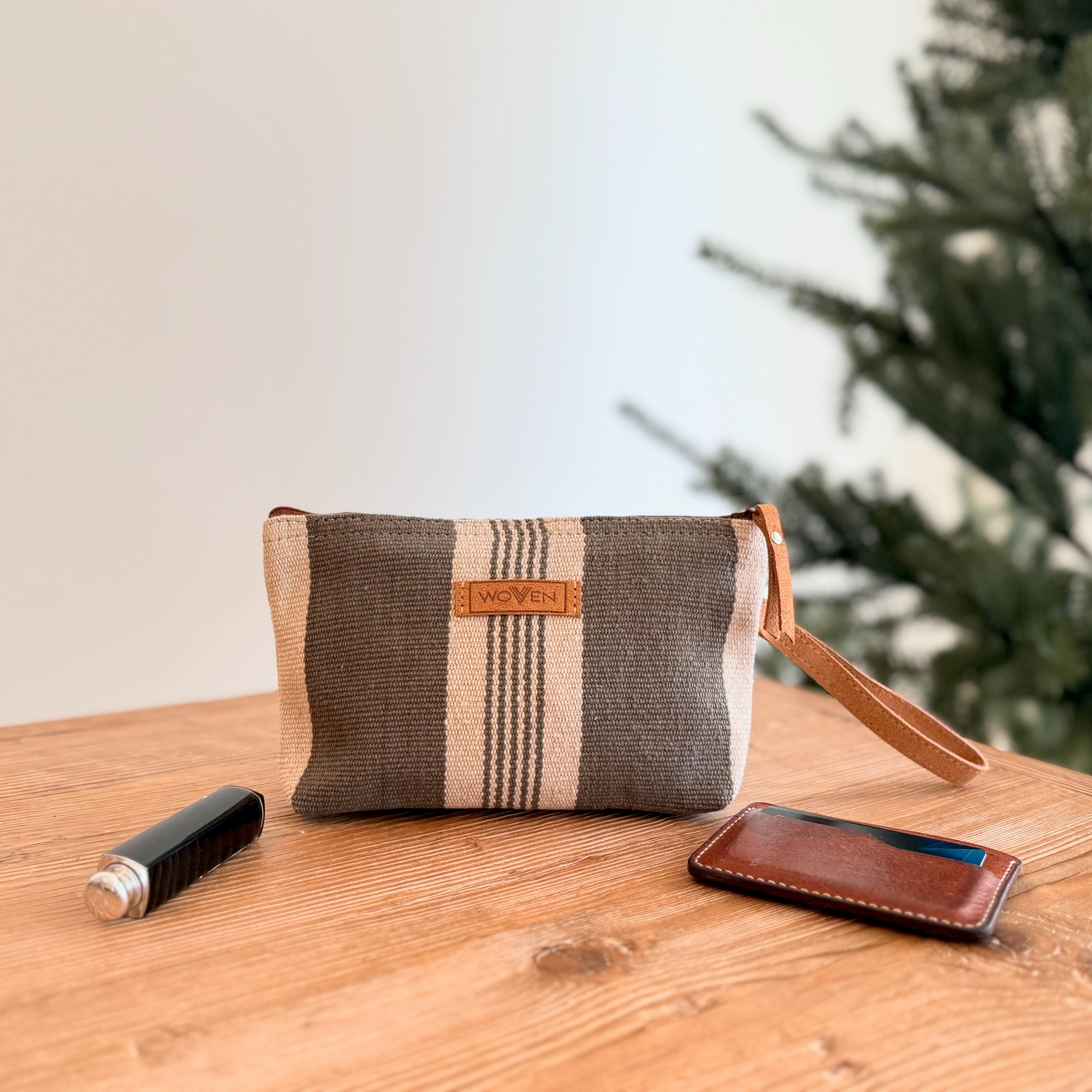 Cosmetic Pouch With Wrist Strap