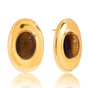 Sedona Tiger Eye Oval Studs