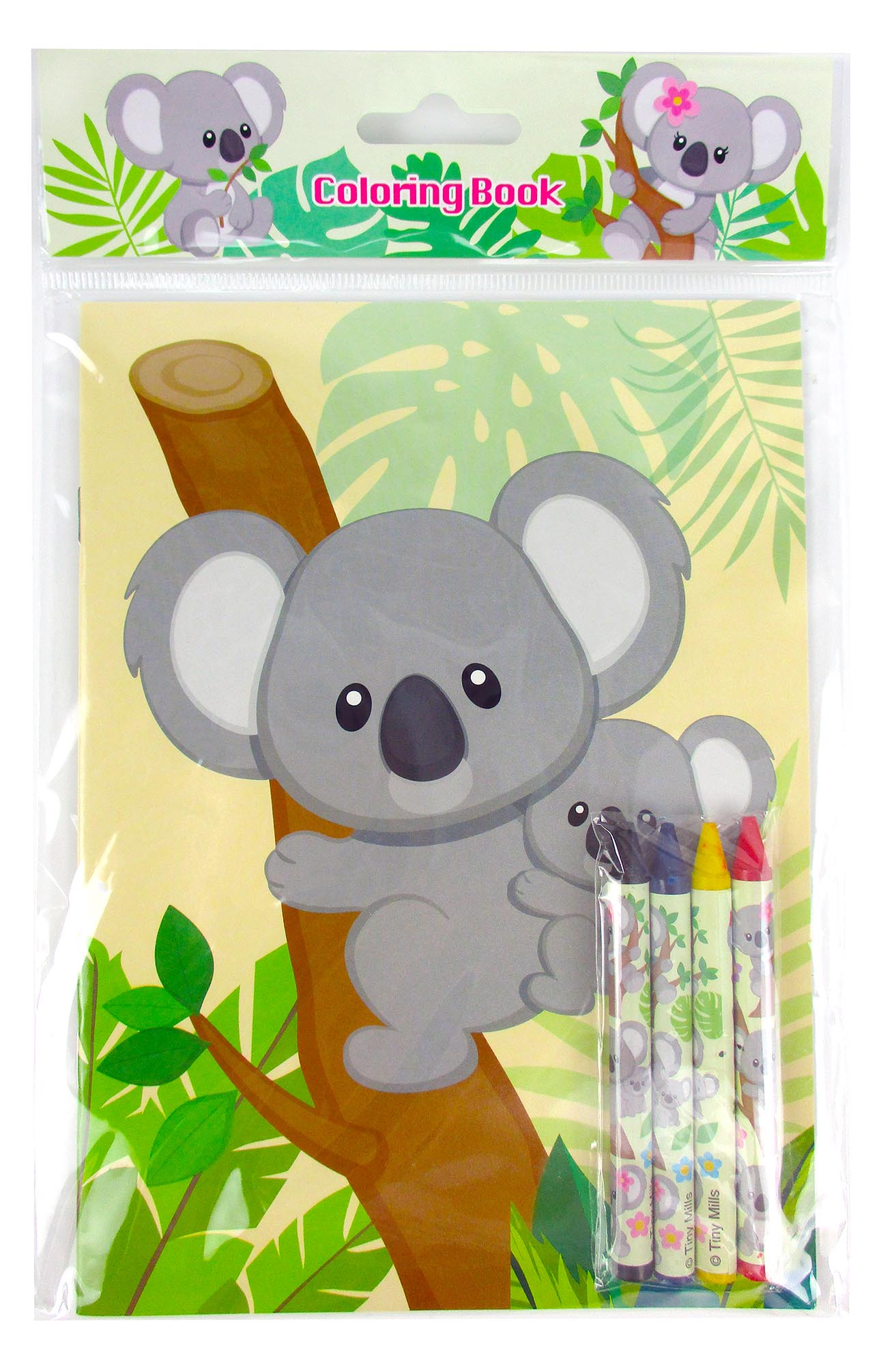 Koalas Coloring Books With Crayons - Set Of 6 Or 12
