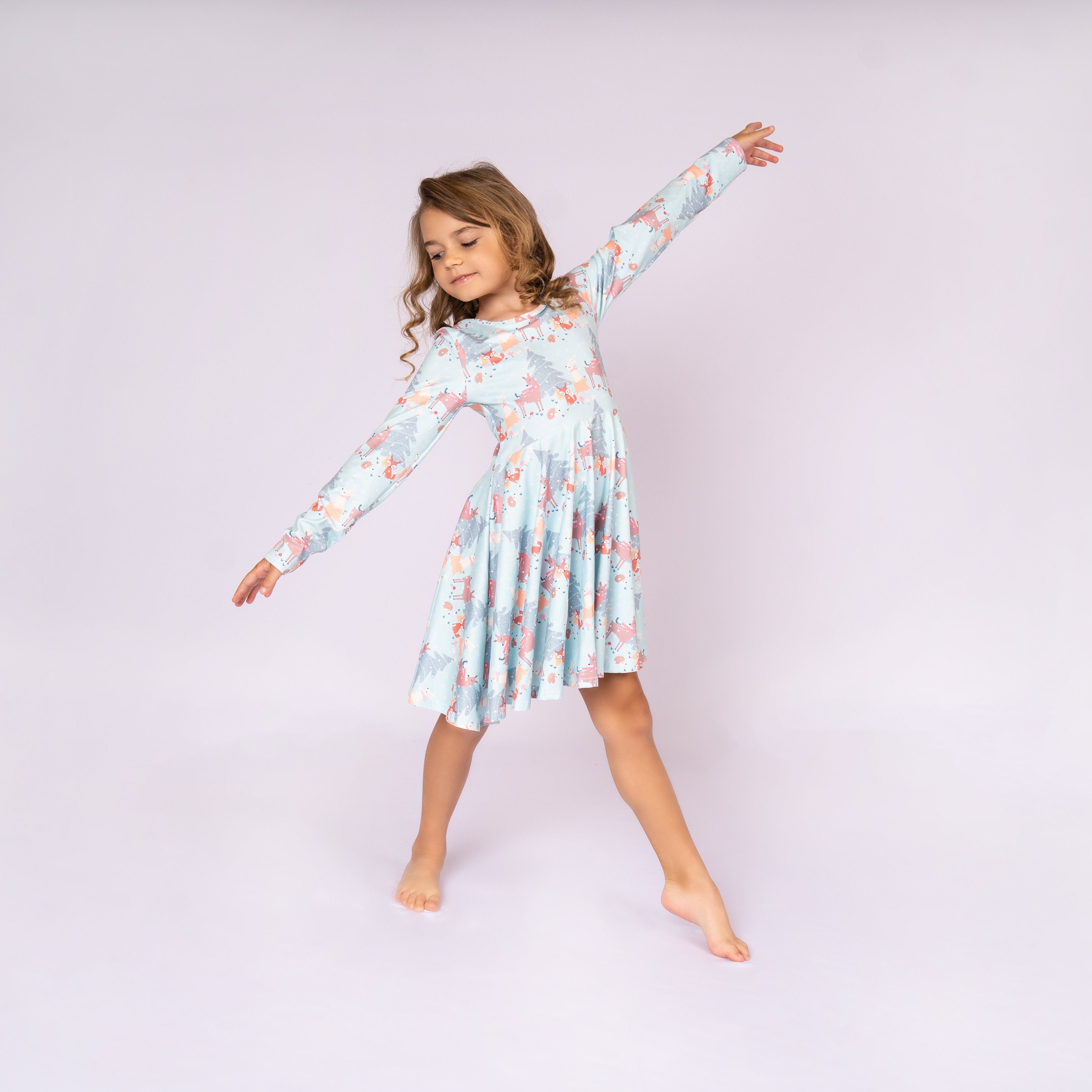 Winter Forest Friends Dress