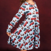 Reindeer Twirl Dress