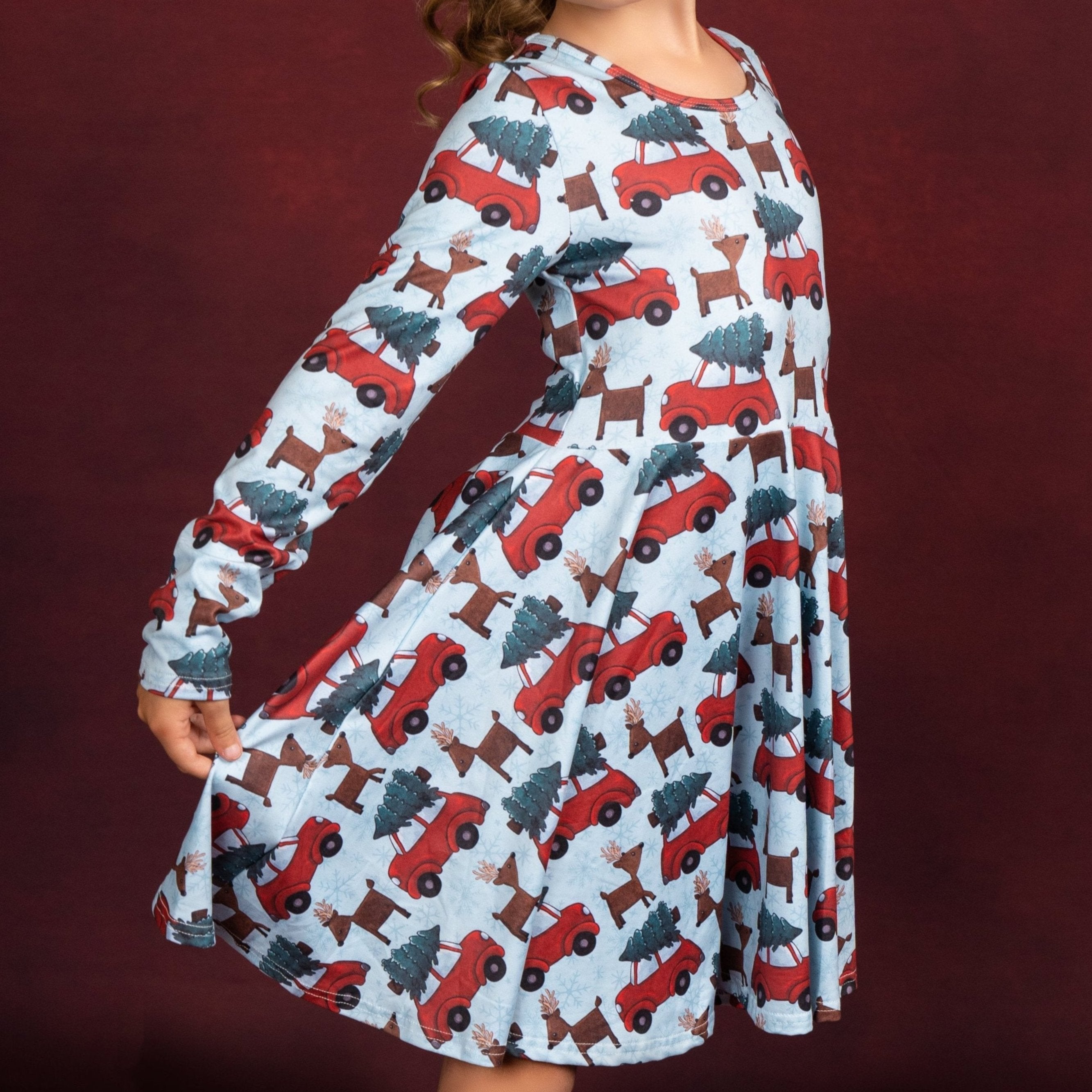 Reindeer Twirl Dress