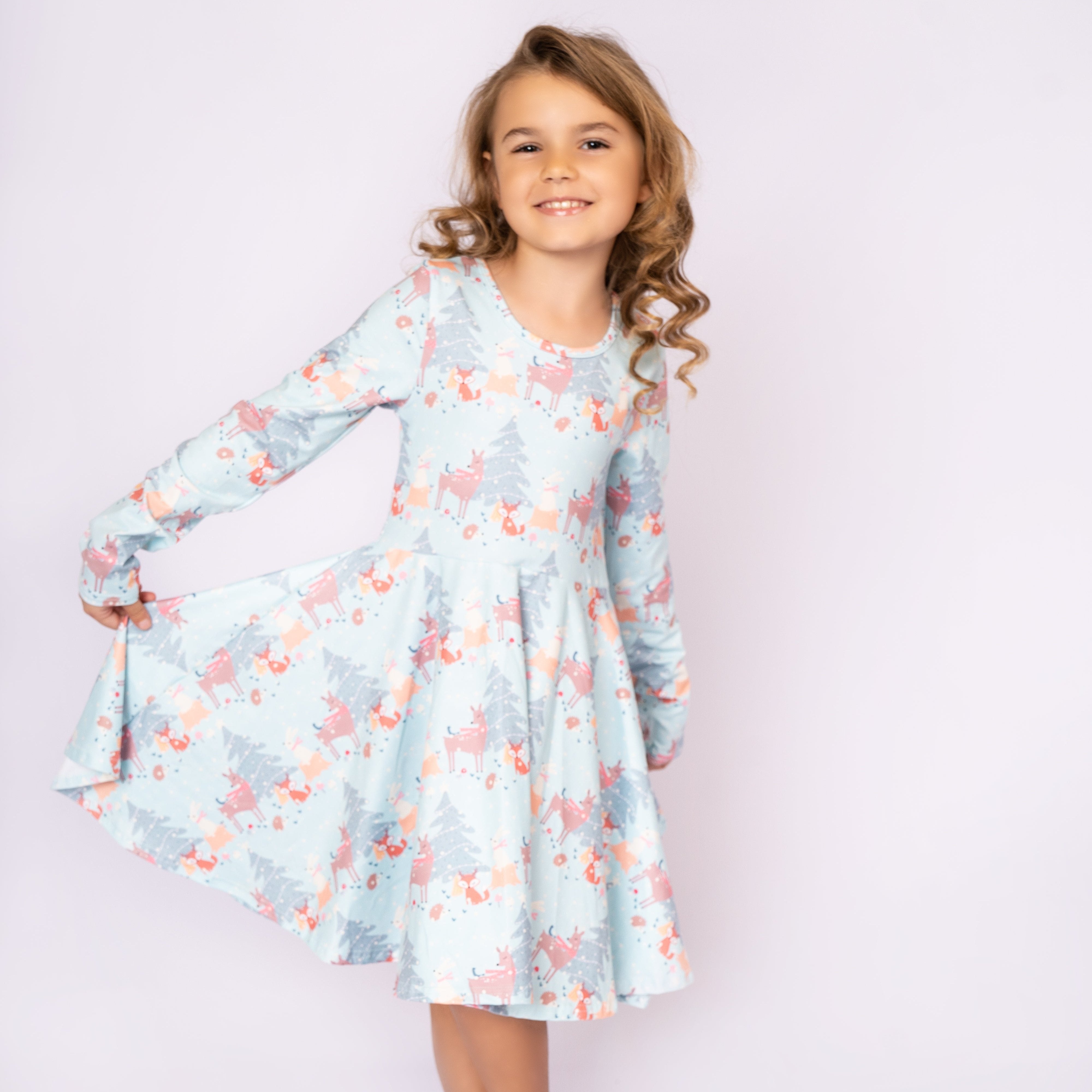 Winter Forest Friends Dress