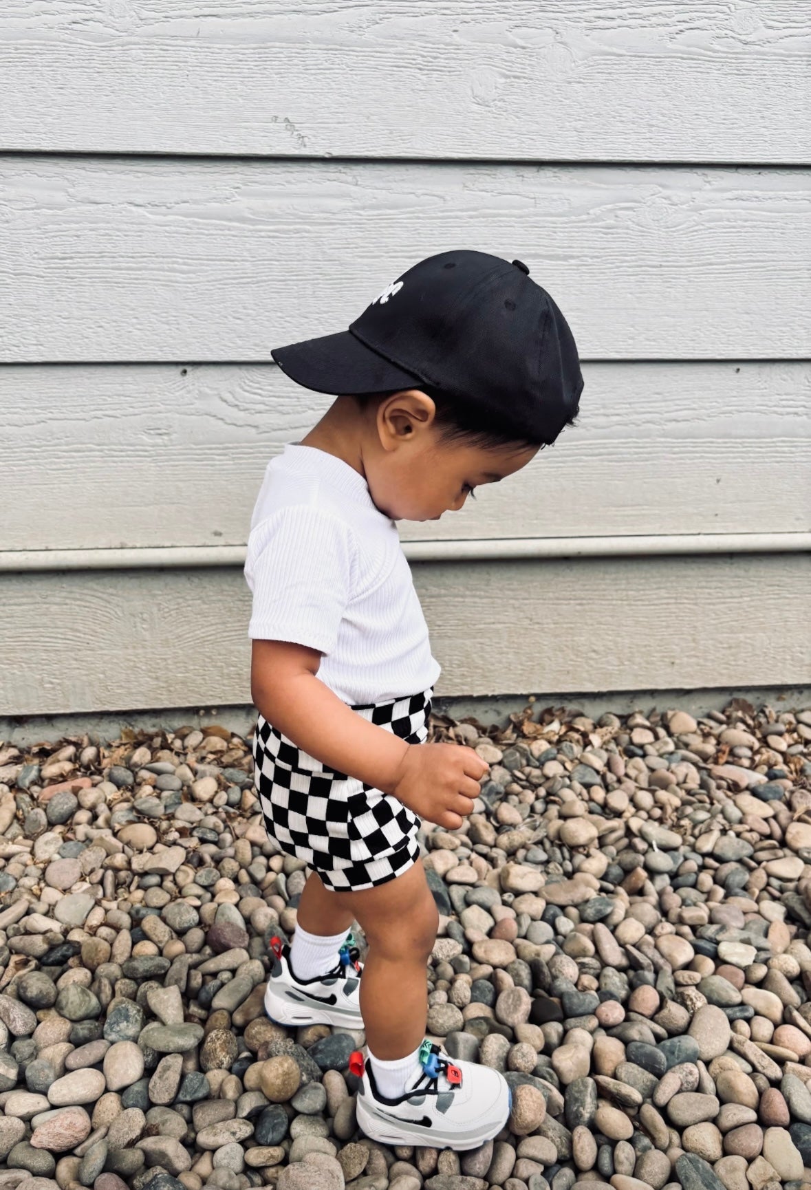 Black Retro Checkered Bummies