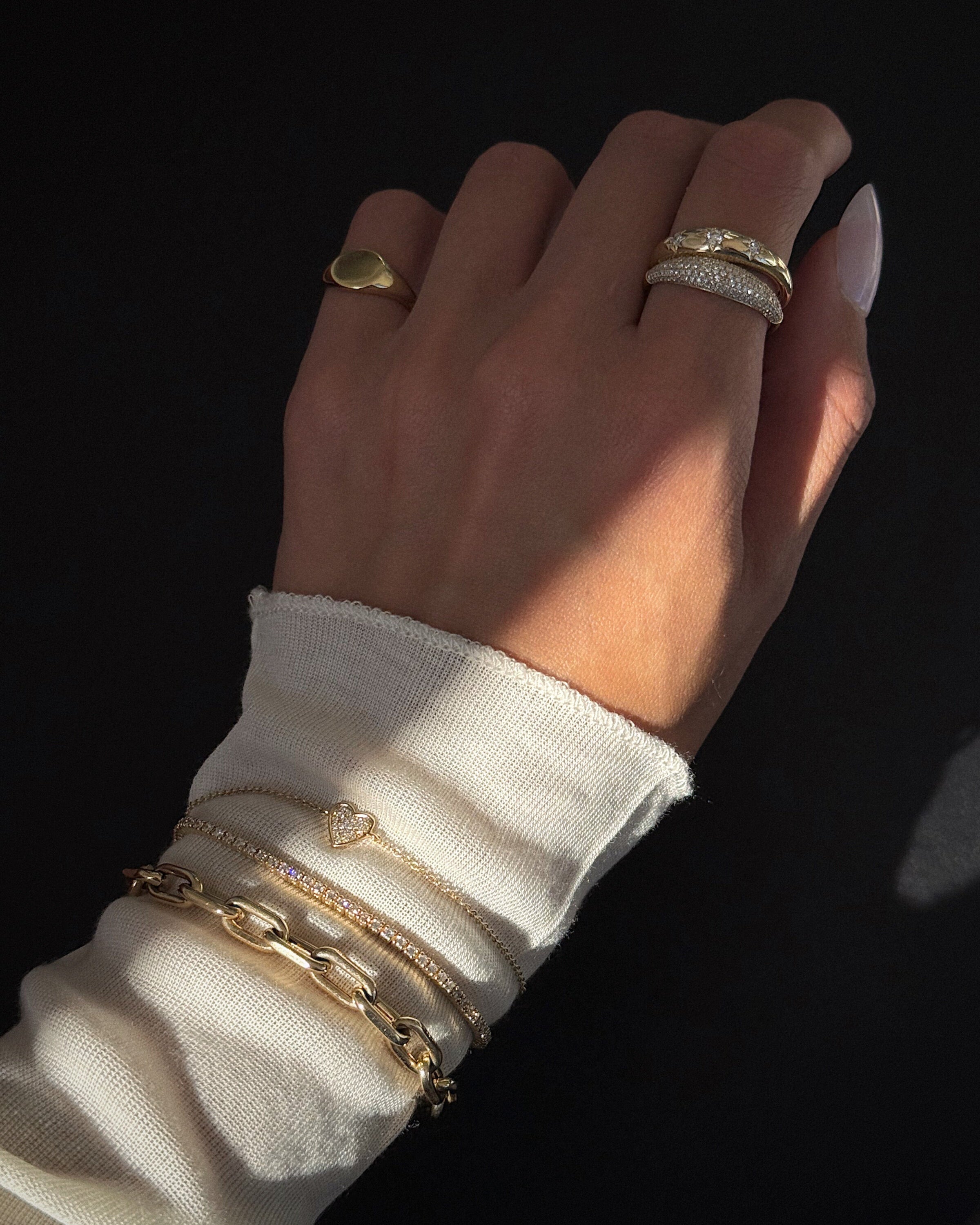 Diamond Pave Dome Ring