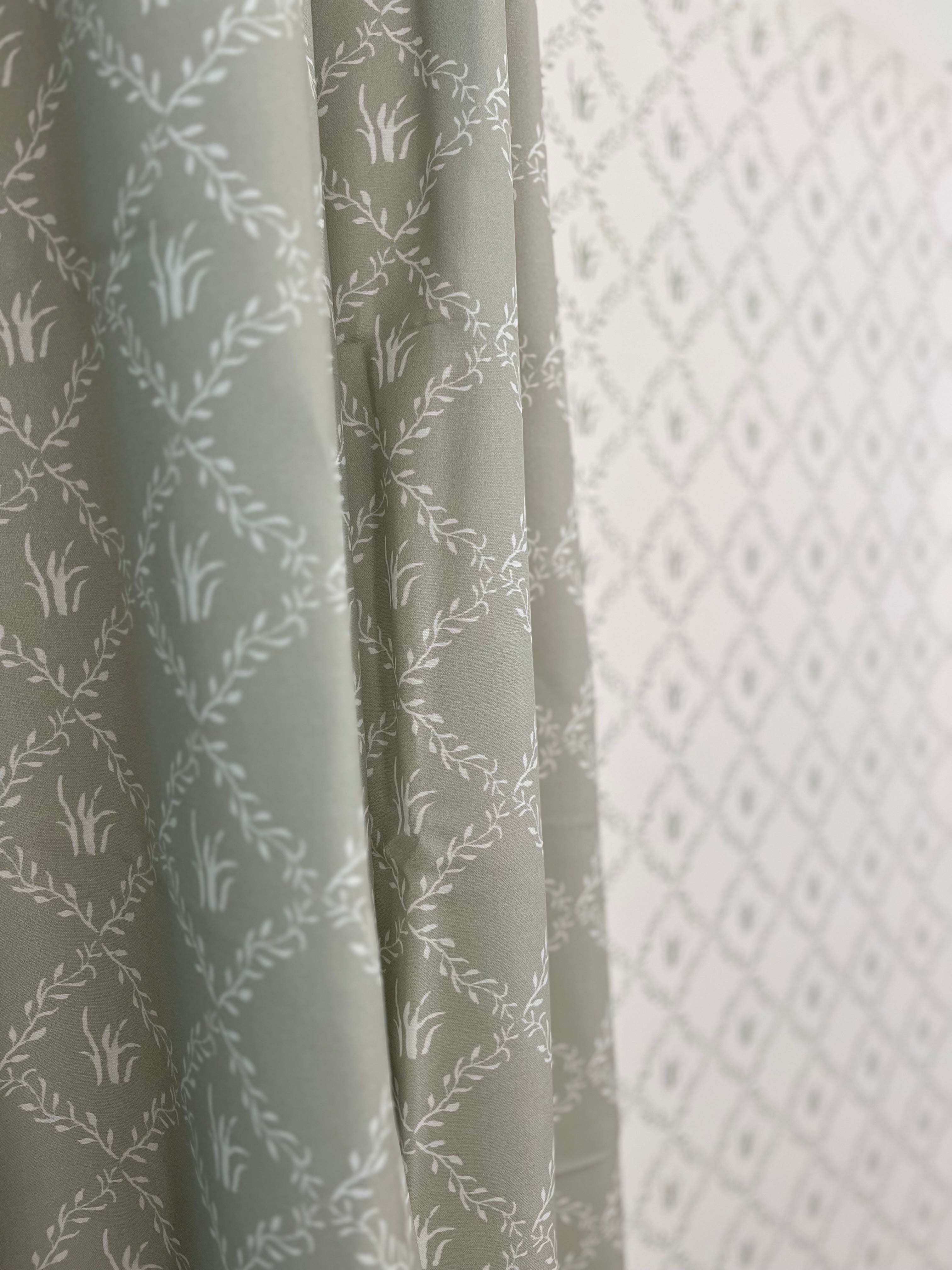 Garden Trellis In Sage- Fabric