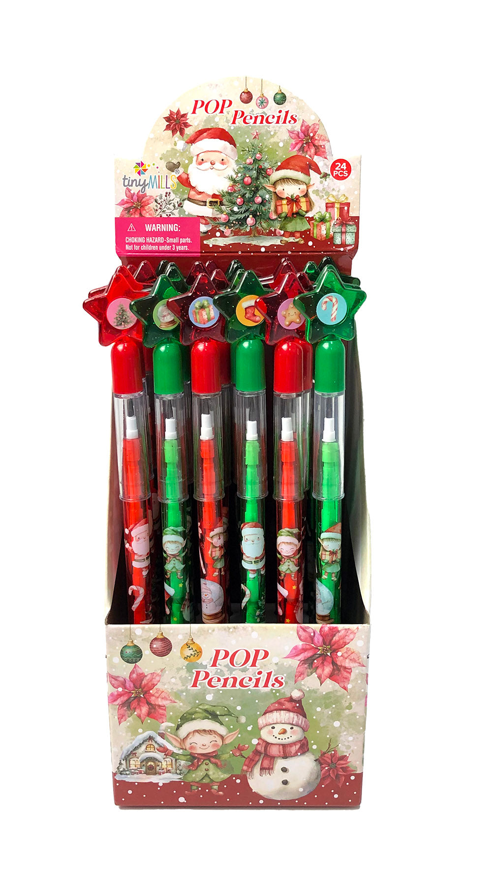Vintage Rustic Christmas Multi Point Pencils