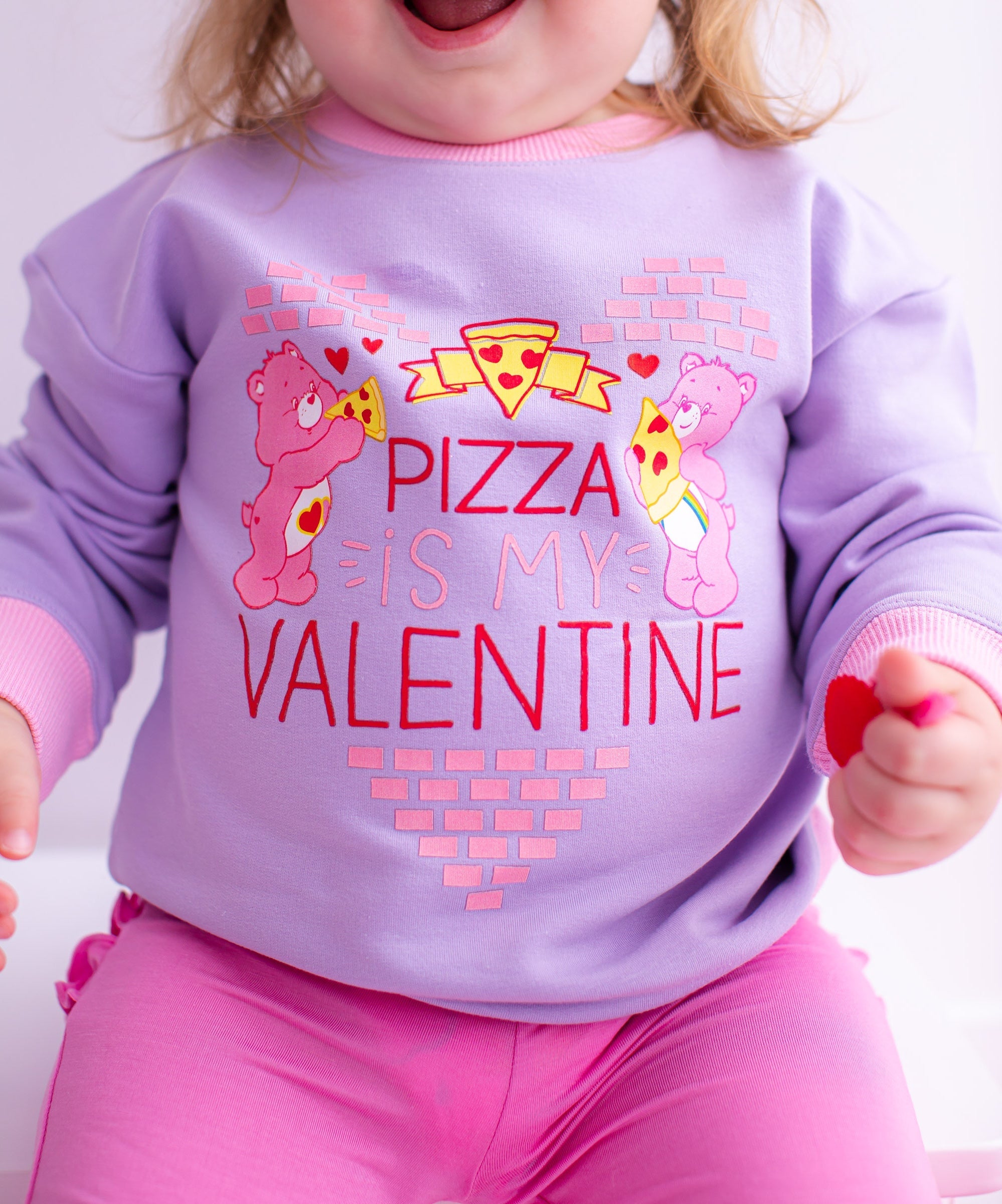 Care Bears™ Pizza Valentine Crewneck Sweatshirt