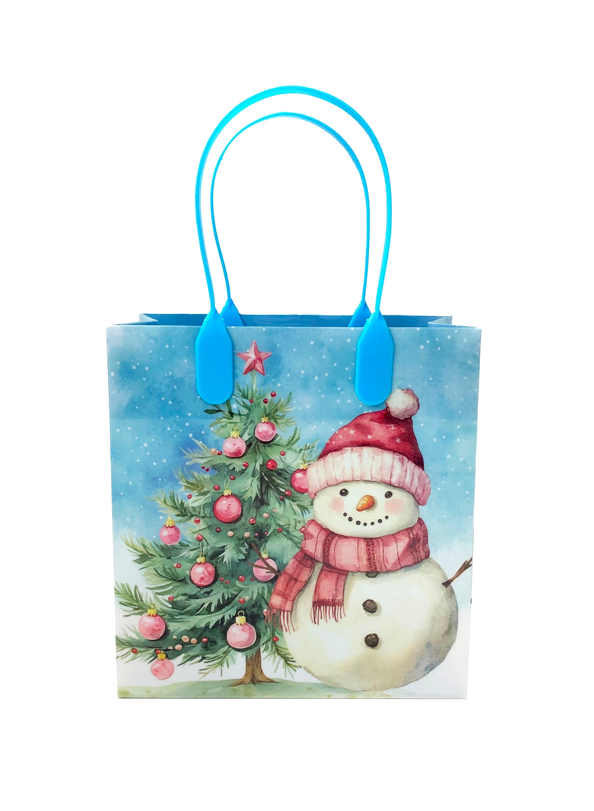 Vintage Rustic Christmas Party Favor Treat Bags - Set Of 6 Or 12