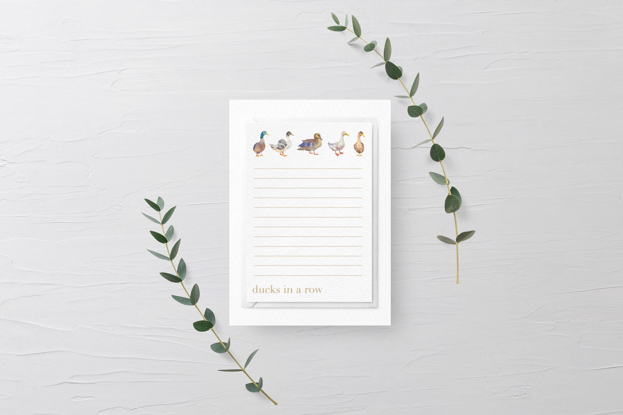 Ducks In A Row Notepad