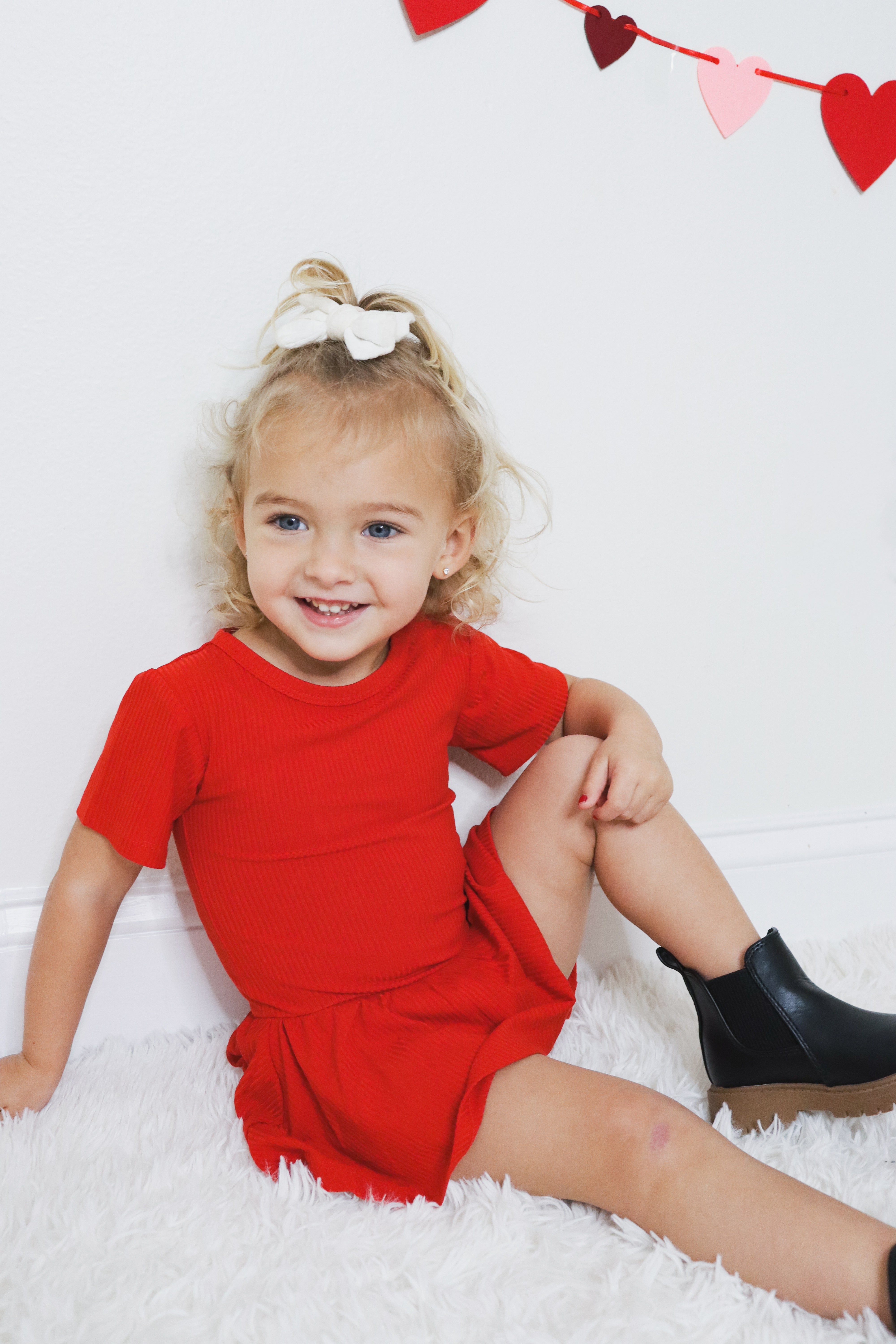 Red Rib Dream Bodysuit Dress