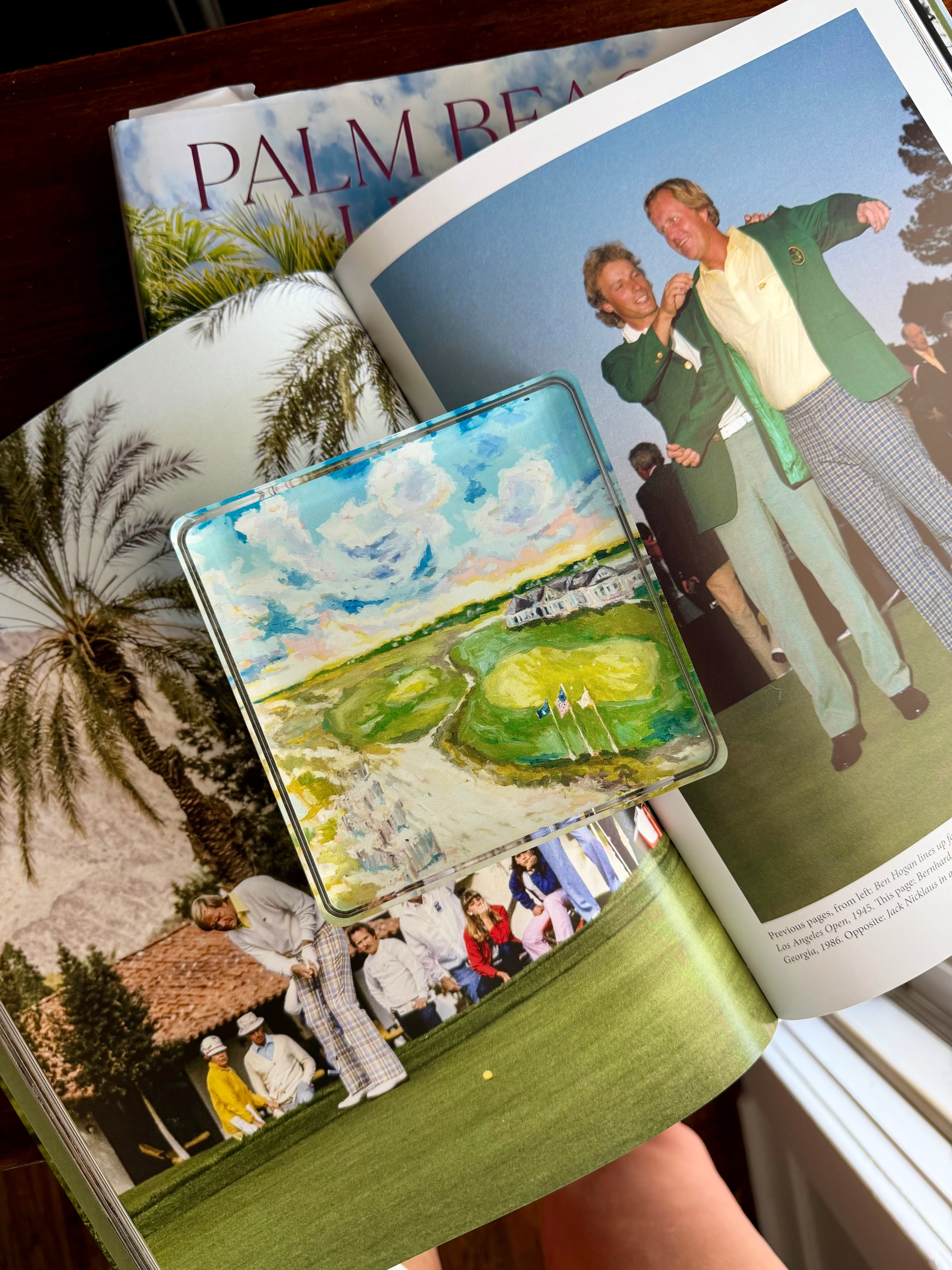 Tee Time Acrylic Art Block