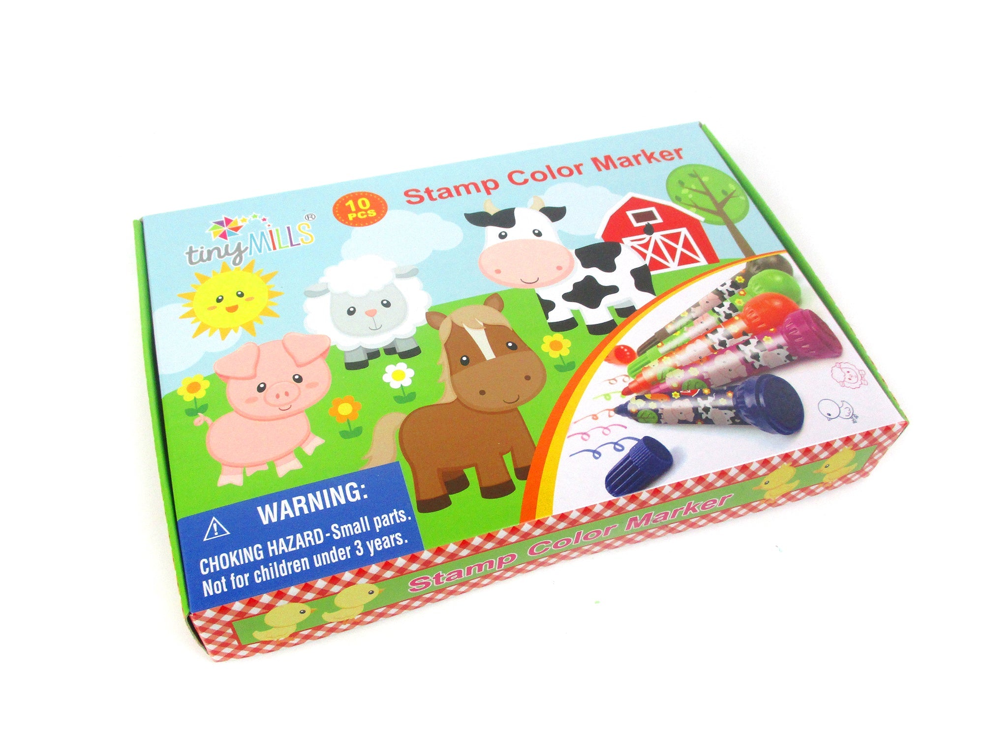 Farm Animals Stamp Marker Set - Set Of 10