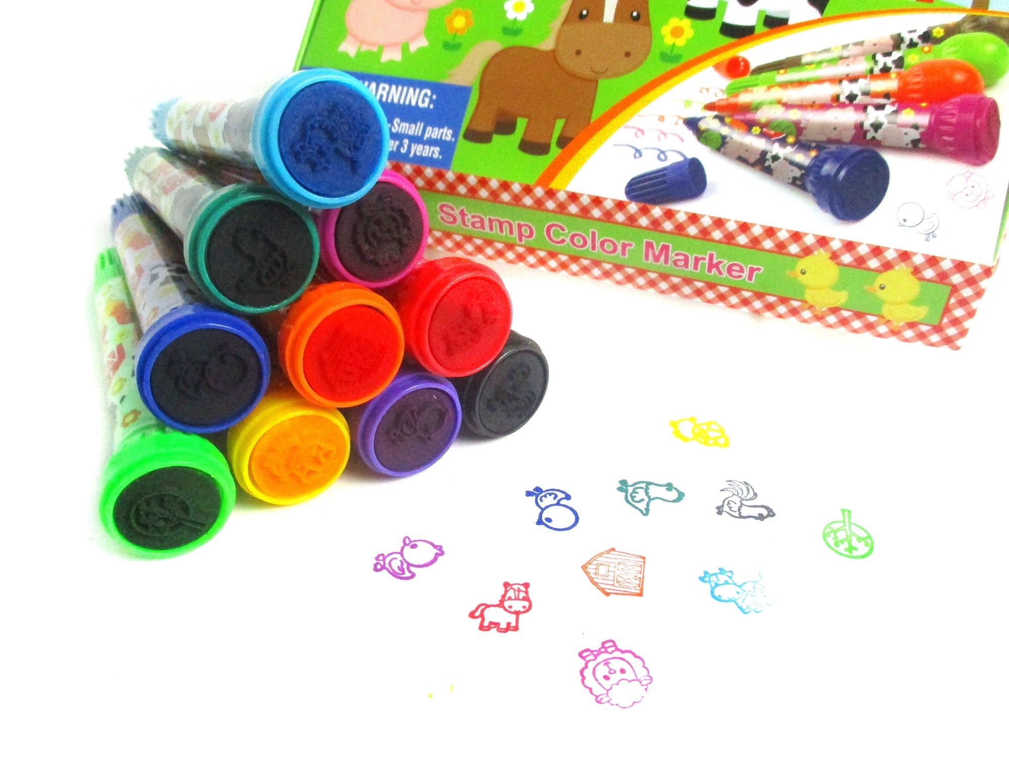 Farm Animals Stamp Marker Set - Set Of 10