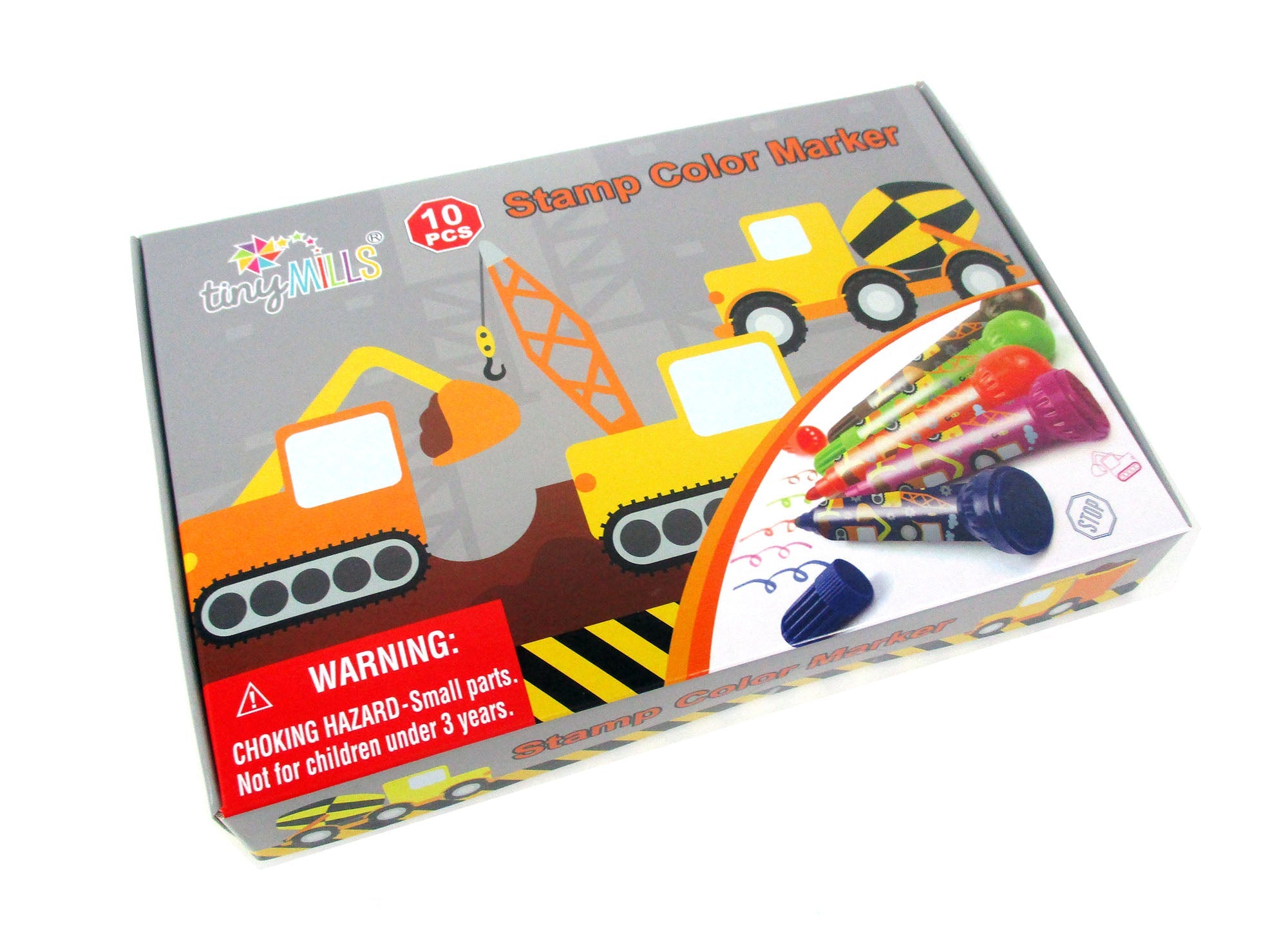 Construction Stamp Marker Set - Set Of 10