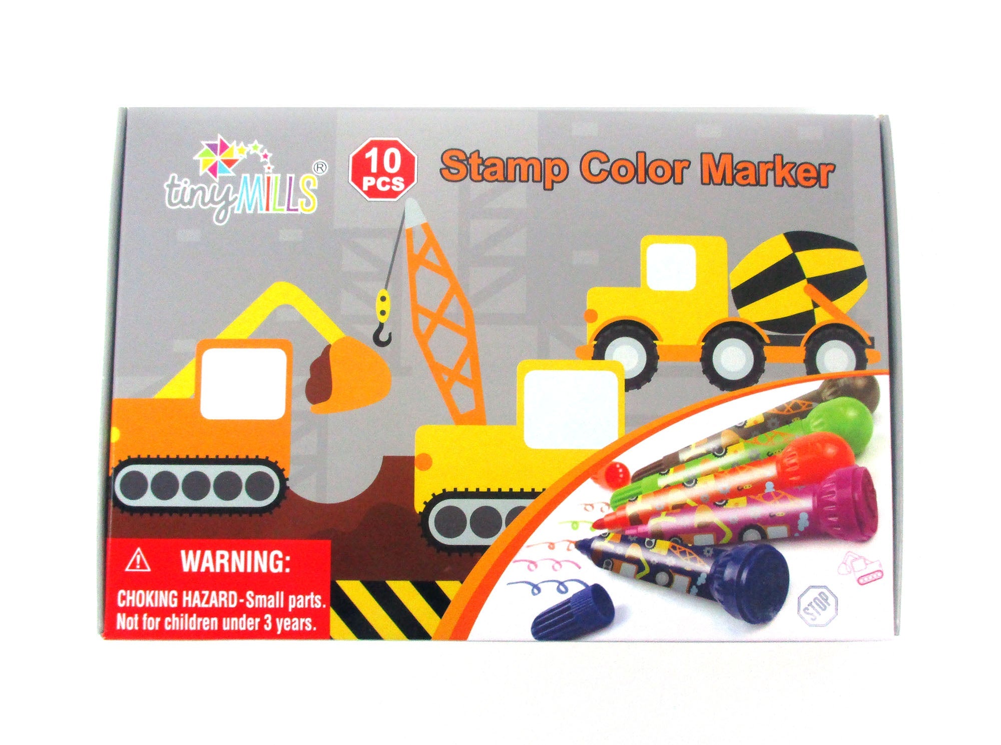 Construction Stamp Marker Set - Set Of 10