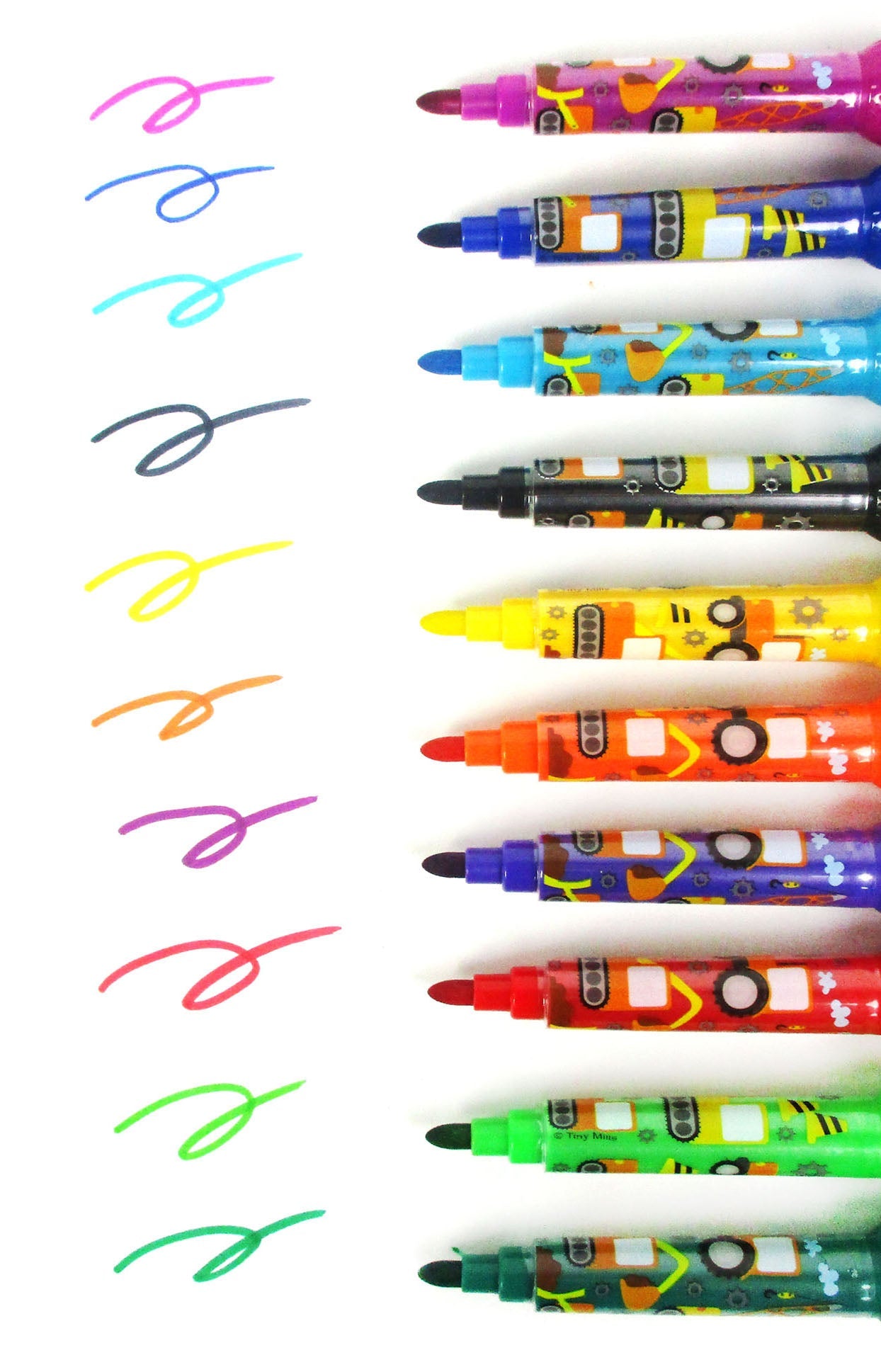 Construction Stamp Marker Set - Set Of 10