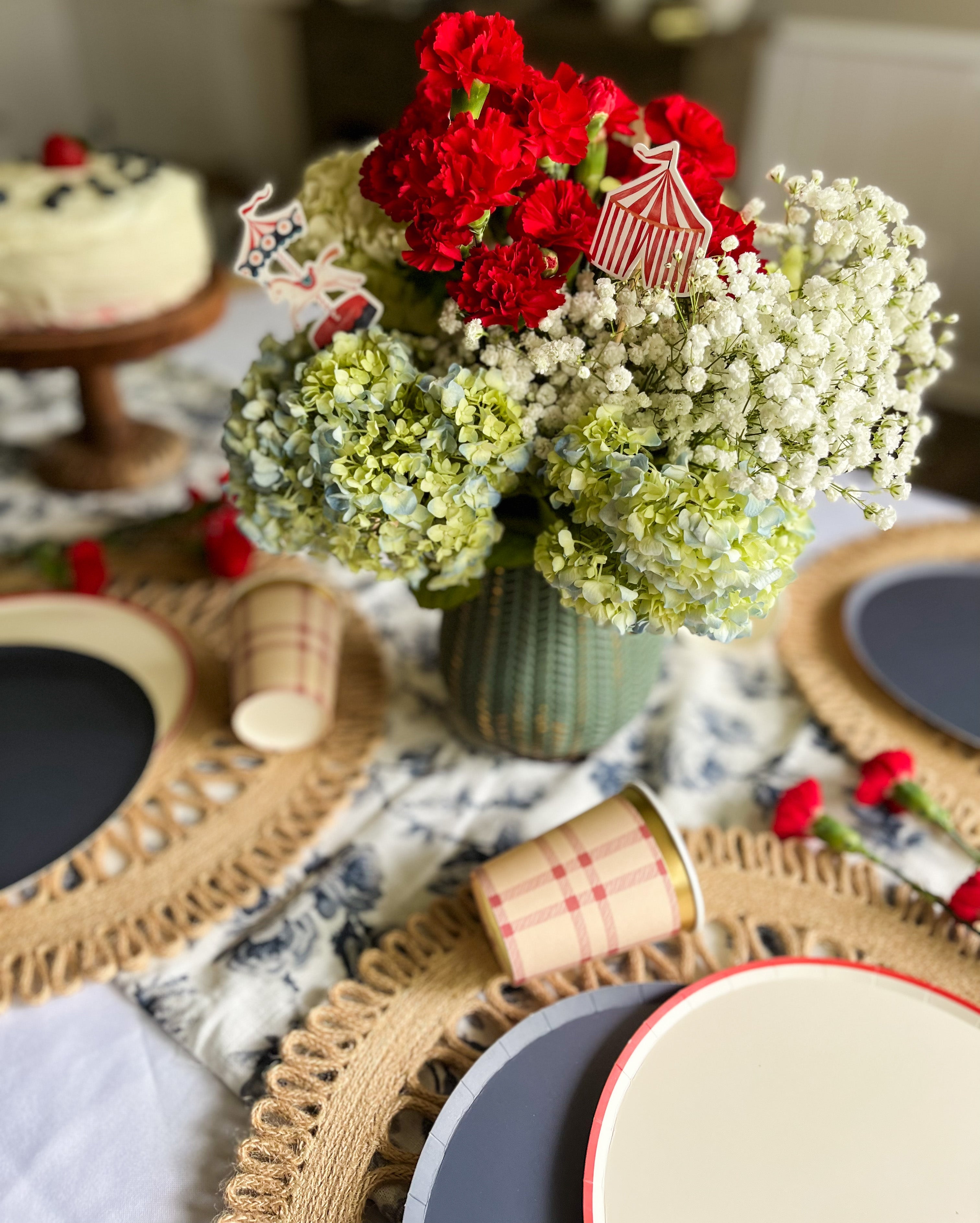 Red Plaid Cups