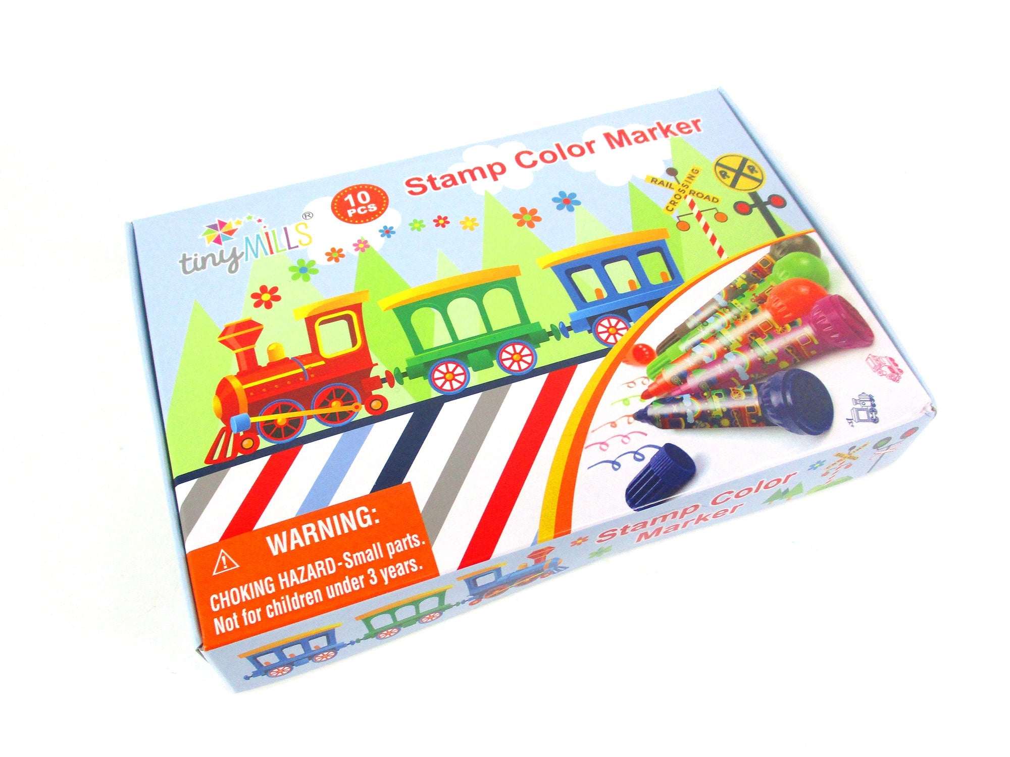 Train Stamp Marker Set - Set Of 10