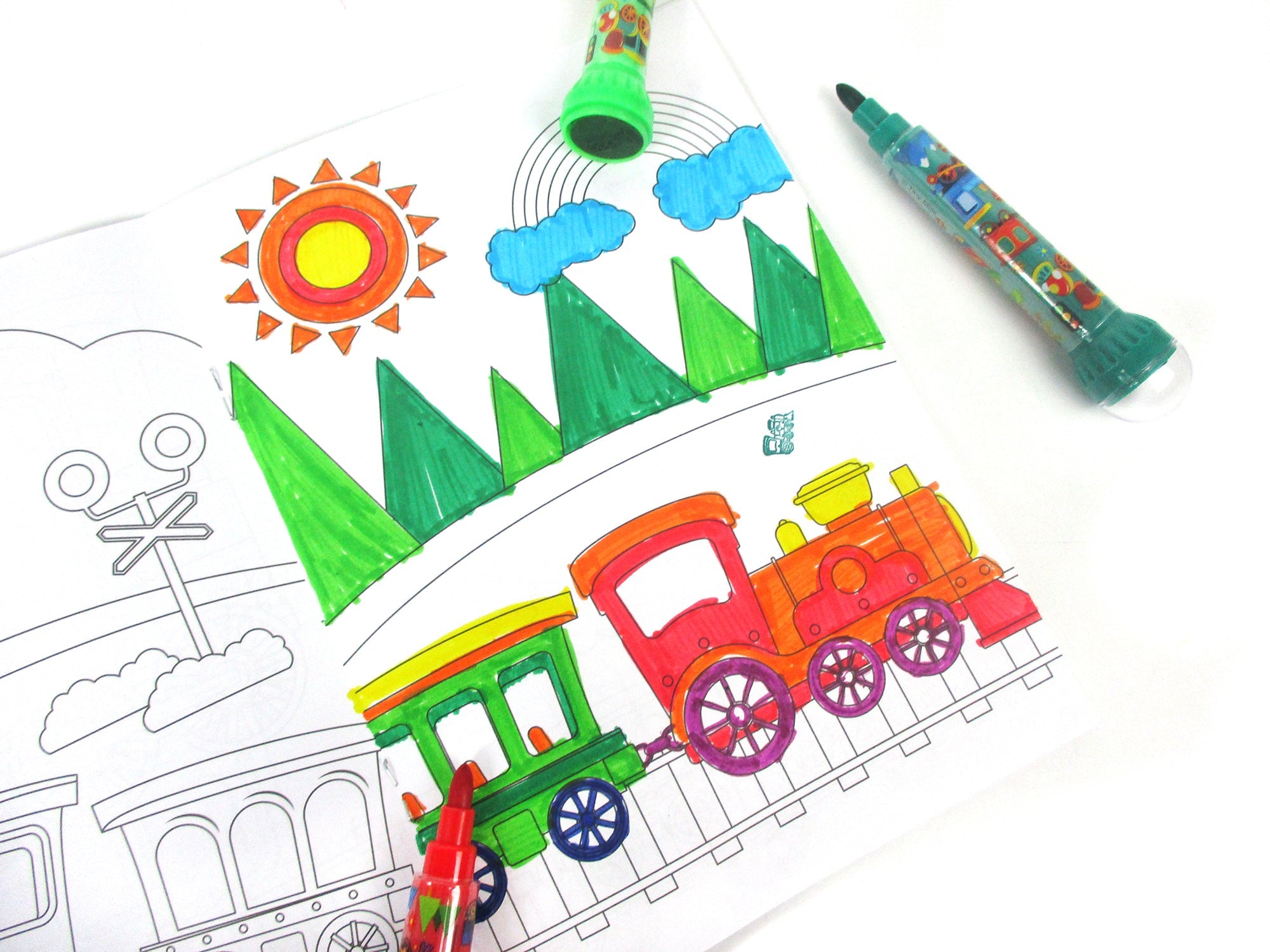 Train Stamp Marker Set - Set Of 10