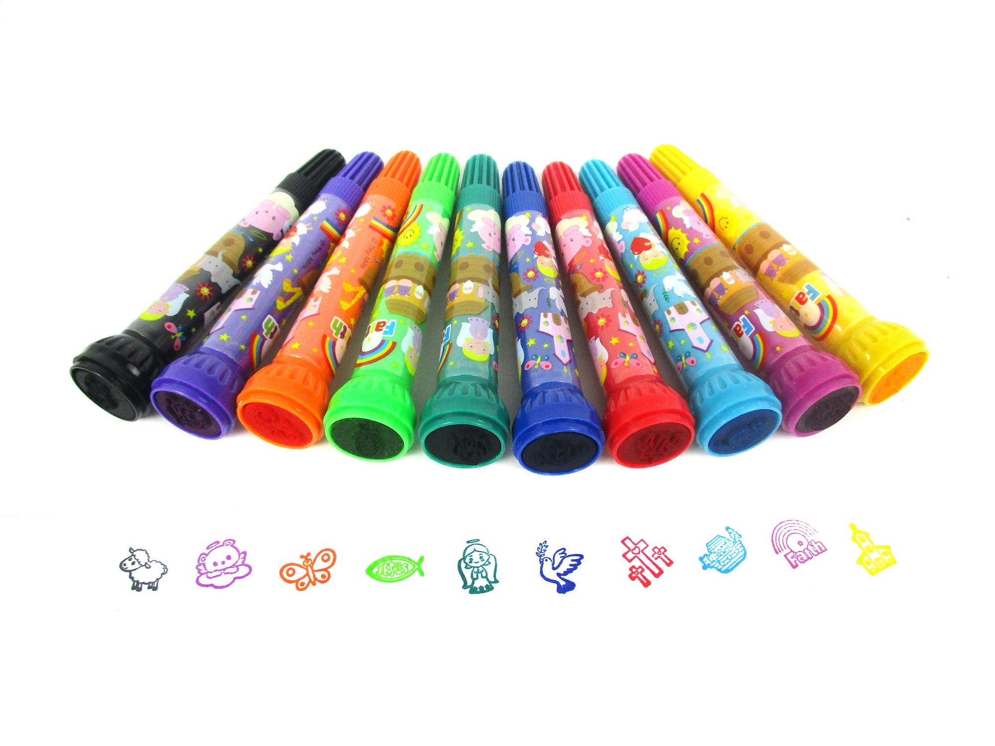 Religious Stamp Marker Set - Set Of 10