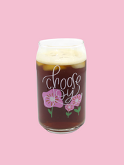 Choose Joy Can Glass