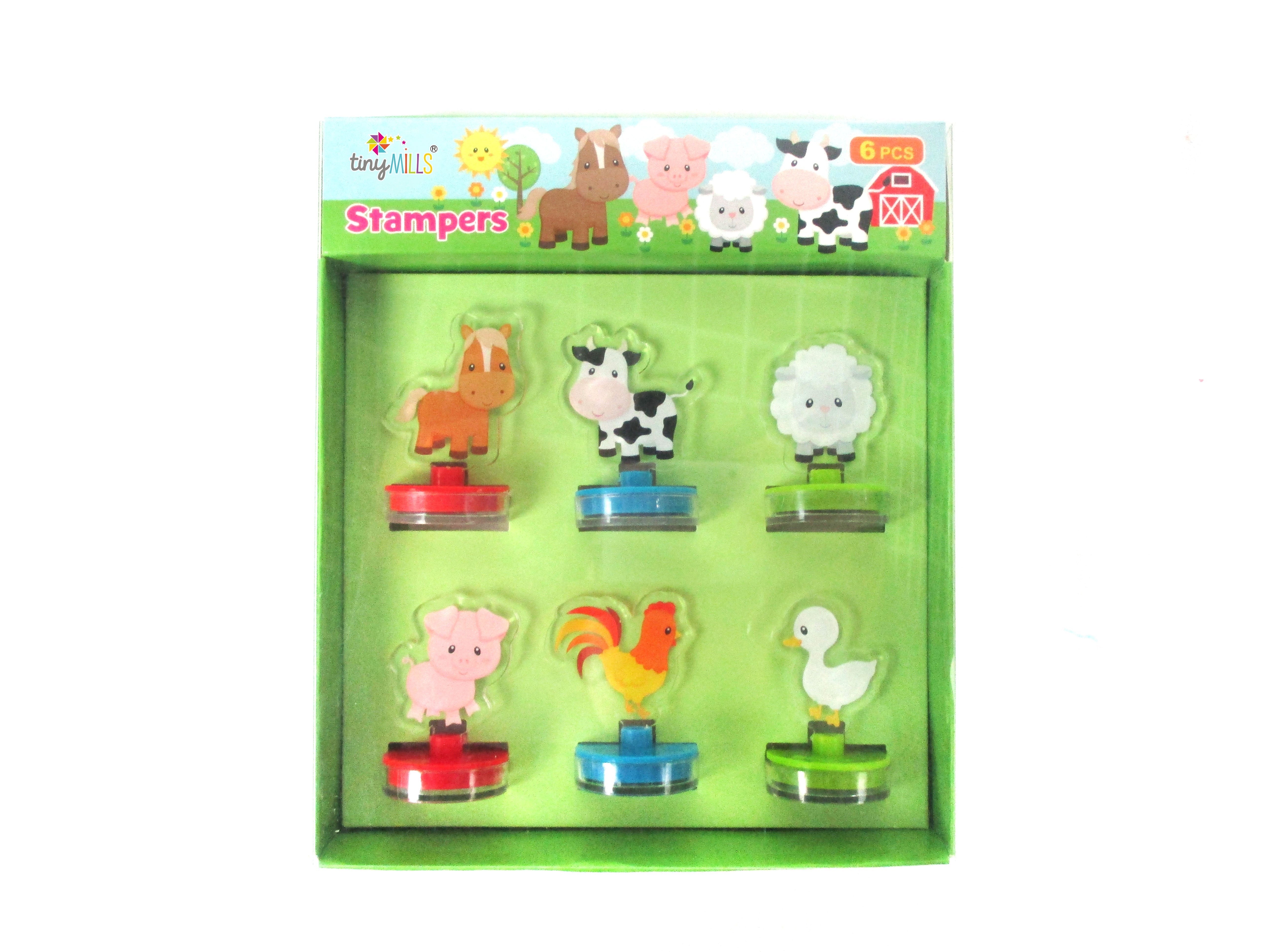 Farm Animals Acrylic Stamp Set Of 6