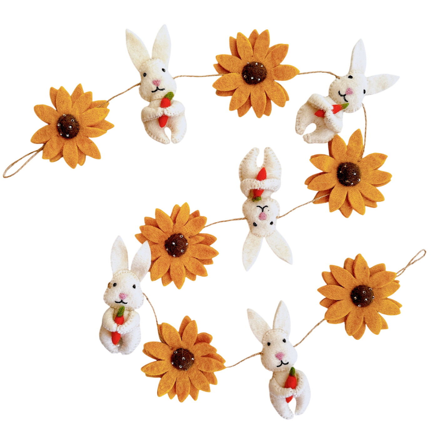 Felt Garland - Bunny & Sunflower