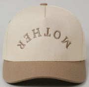Mother Upside Down Lettering Embroidered Cap