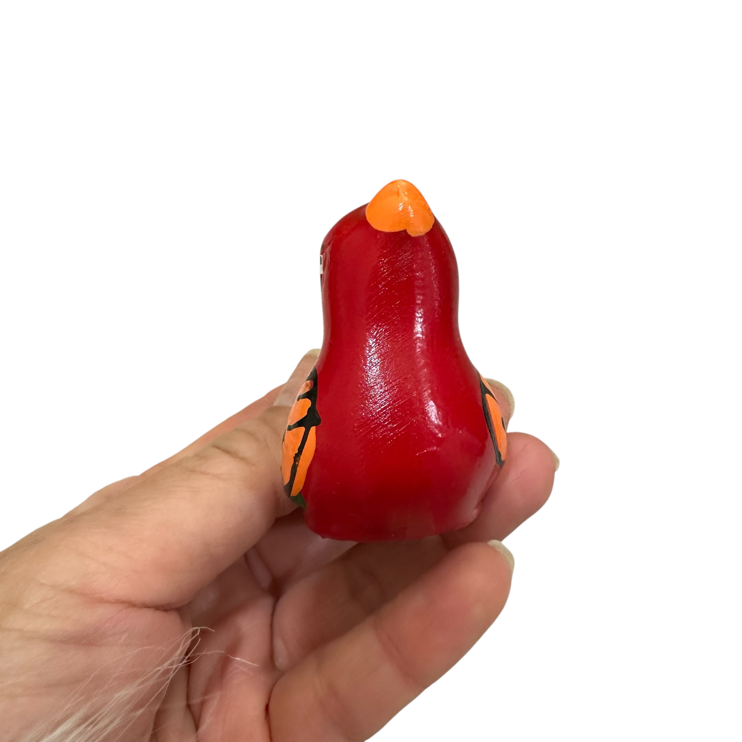 Clay Water Whistle Bird (red)