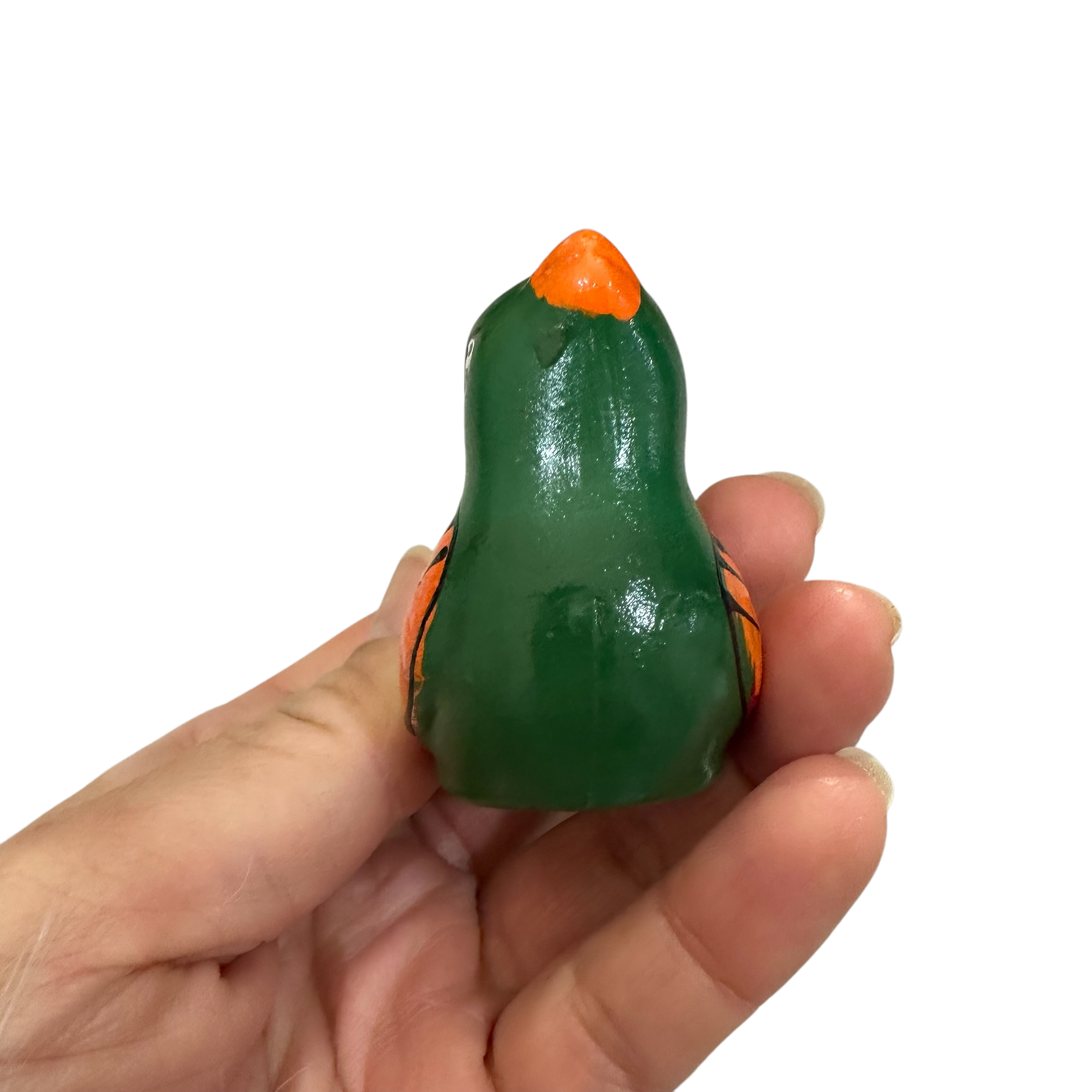 Clay Water Whistle Bird (dark Green)