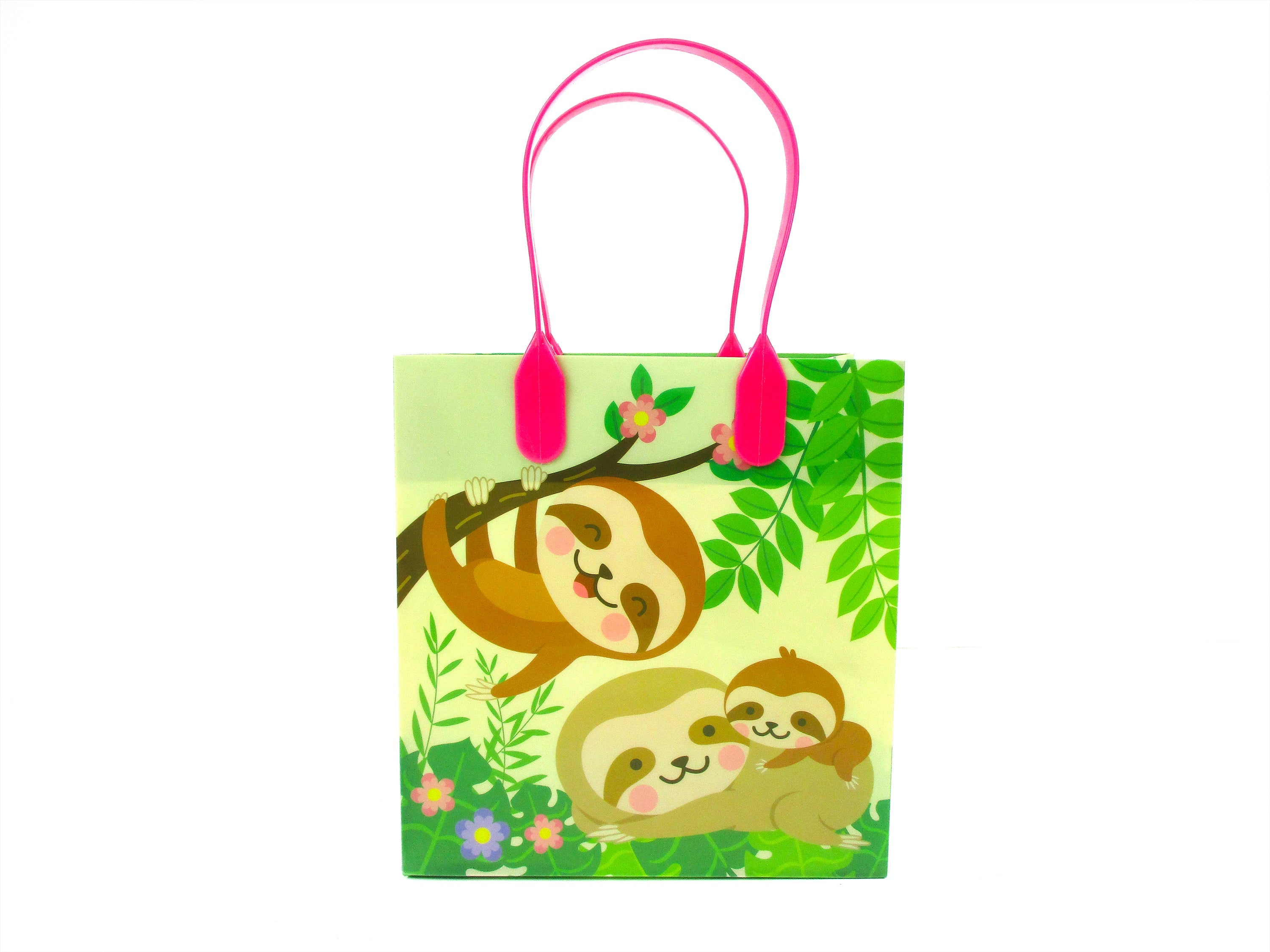 Sloth Party Favor Bags Treat Bags - Set Of 6 Or 12