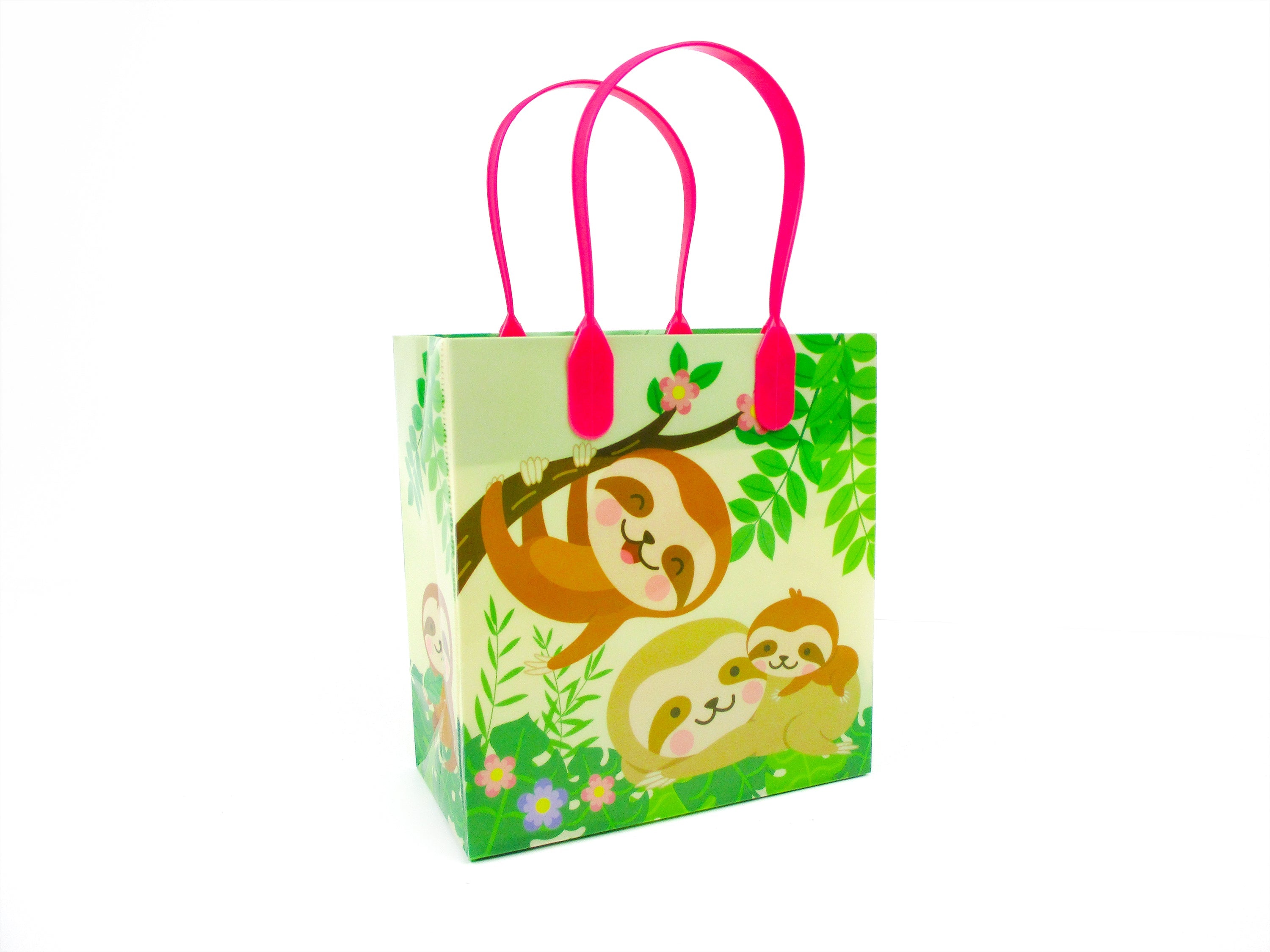 Sloth Party Favor Bags Treat Bags - Set Of 6 Or 12