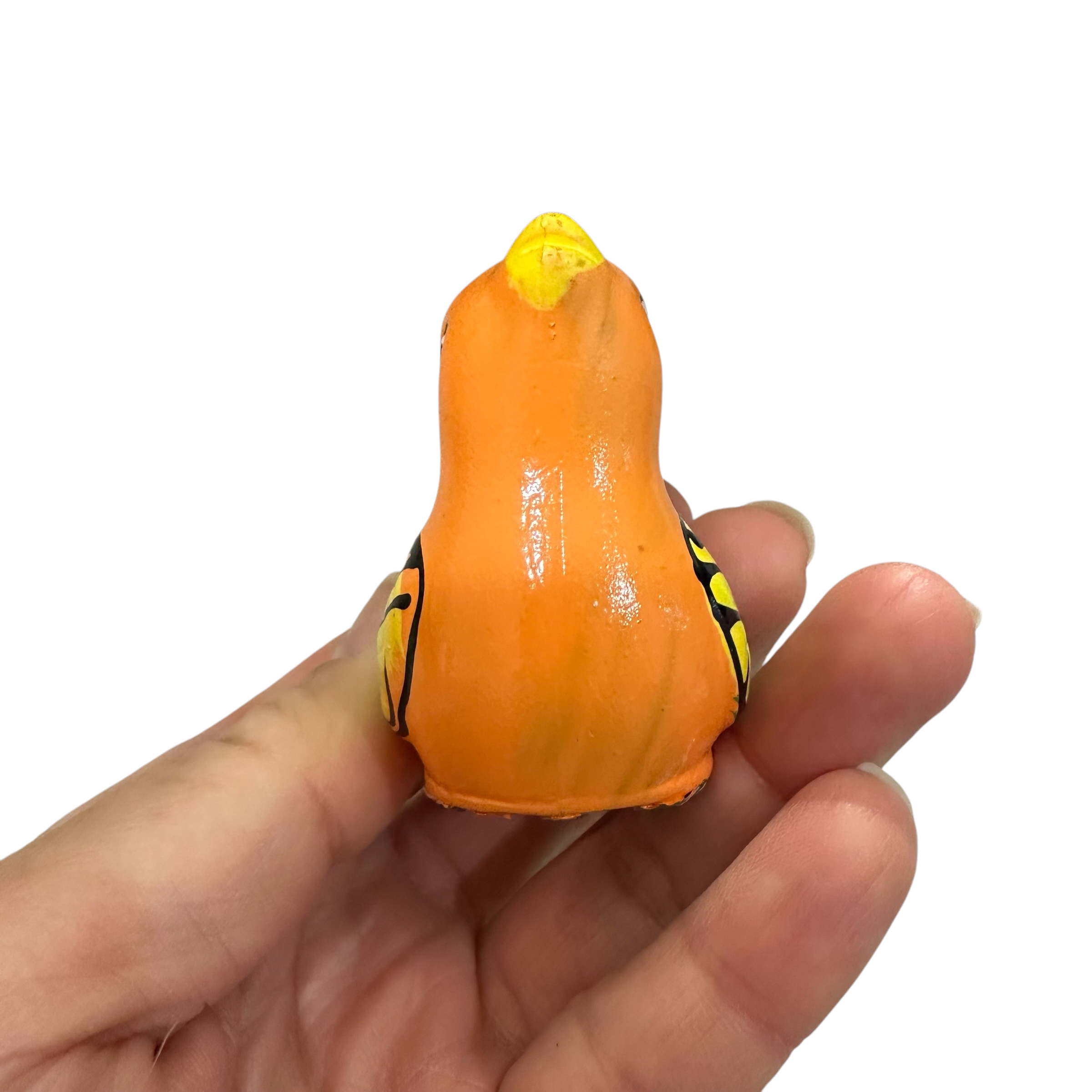 Clay Water Whistle Bird (orange)