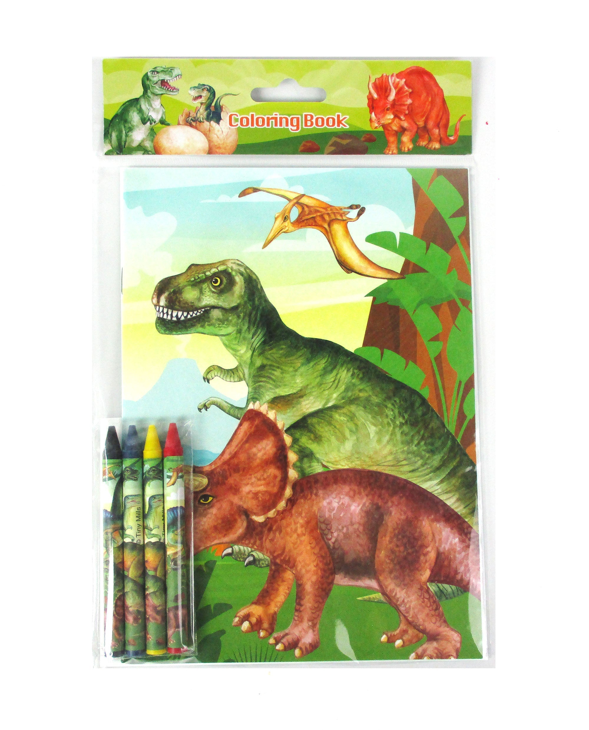 Jurassic Coloring Books With Crayons Party Favors - Set Of 6 Or 12