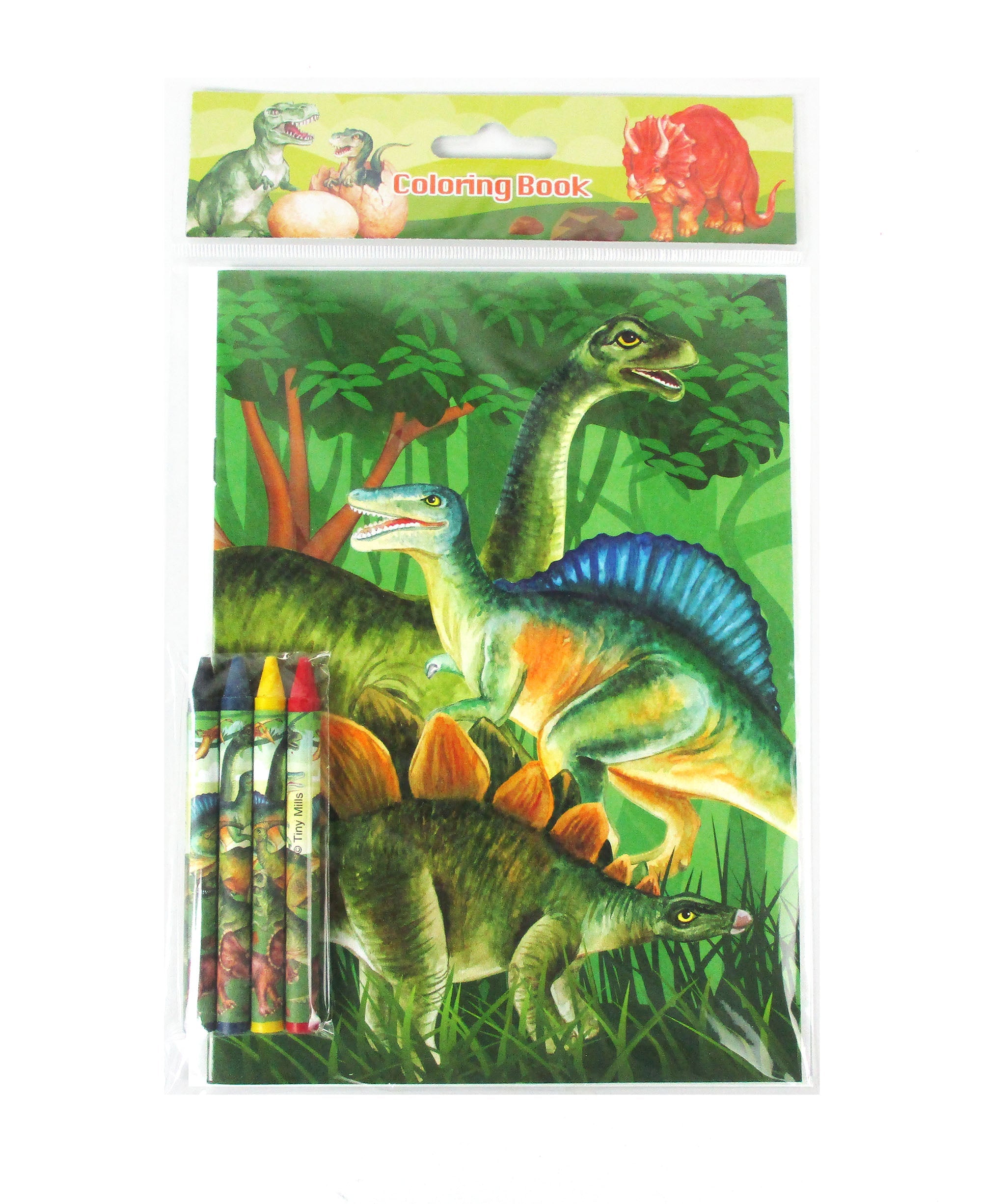 Jurassic Coloring Books With Crayons Party Favors - Set Of 6 Or 12